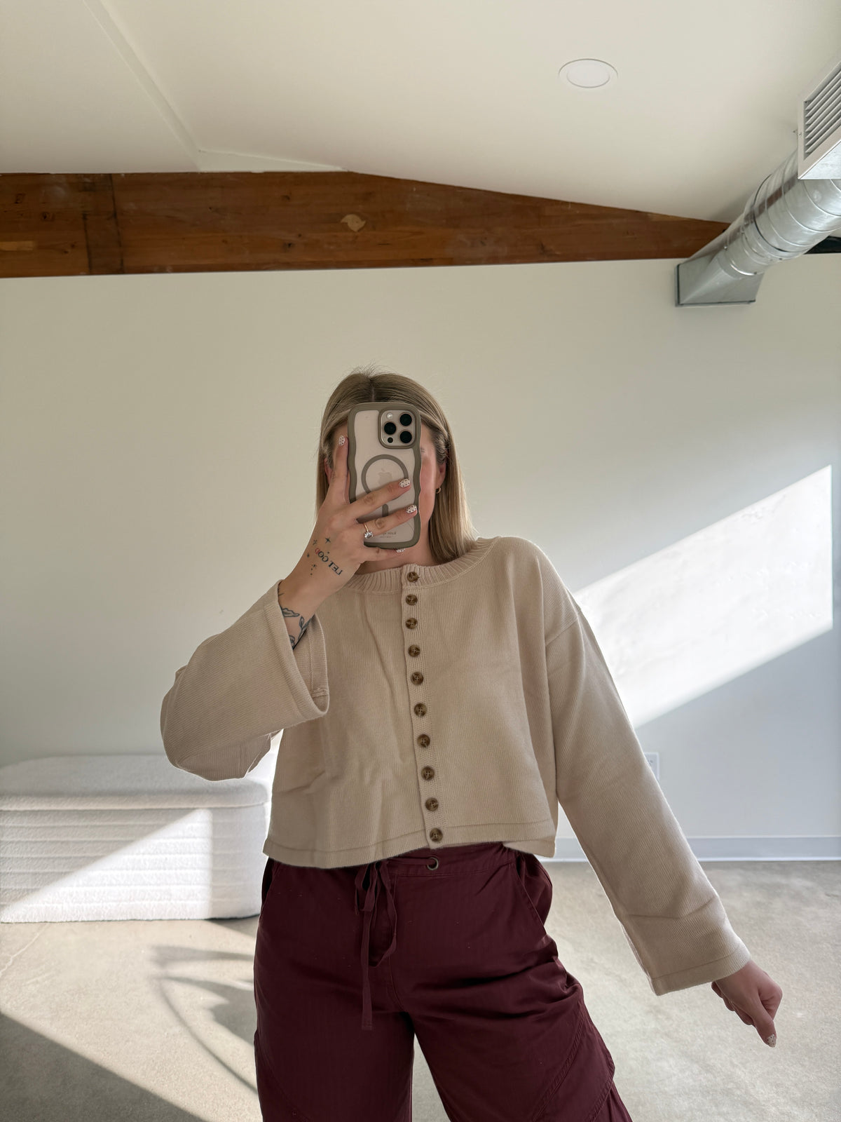 Cropped Button Down Cardigans (Multiple Colors)