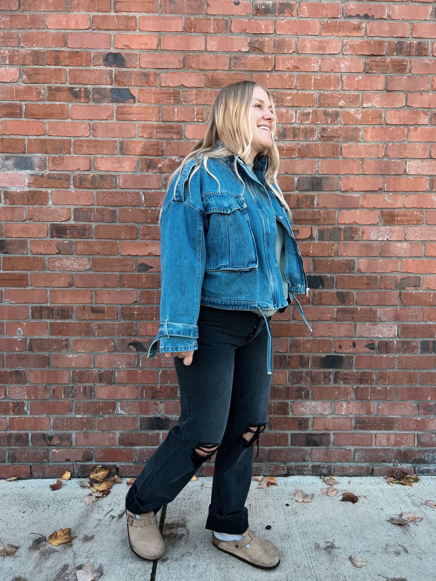 Denim Bomber Jacket