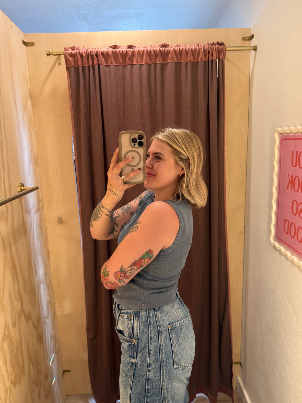 Button Down Ribbed Tanks (multiple colors)