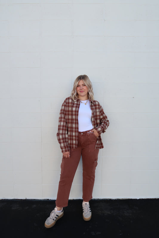 Paislie Cargo Straight Jeans