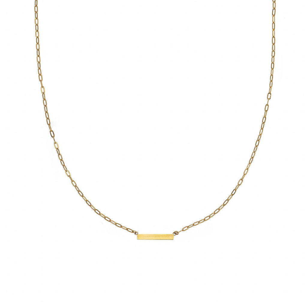 Waterproof Gold Mini Bar Paperclip Chain