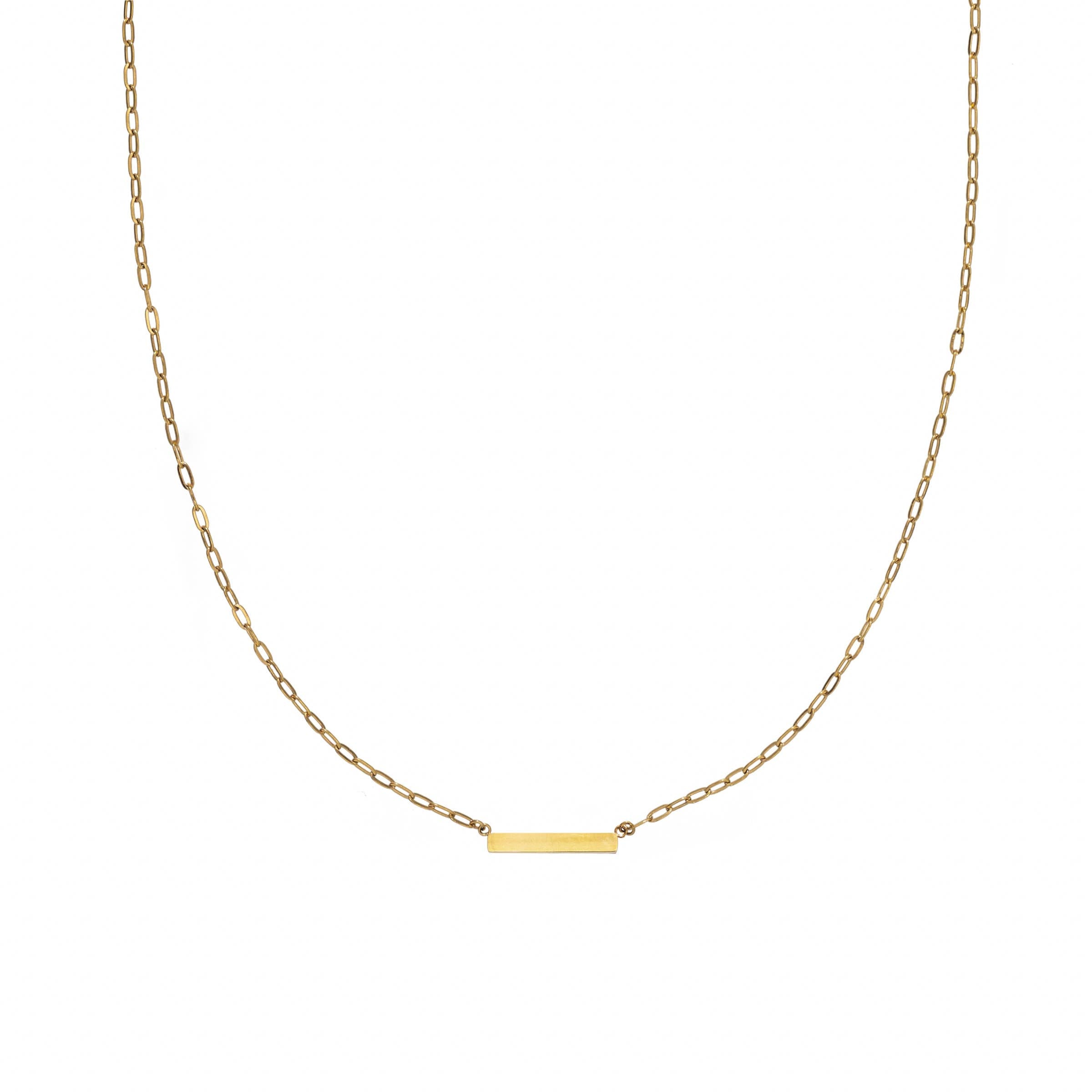 Waterproof Gold Mini Bar Paperclip Chain