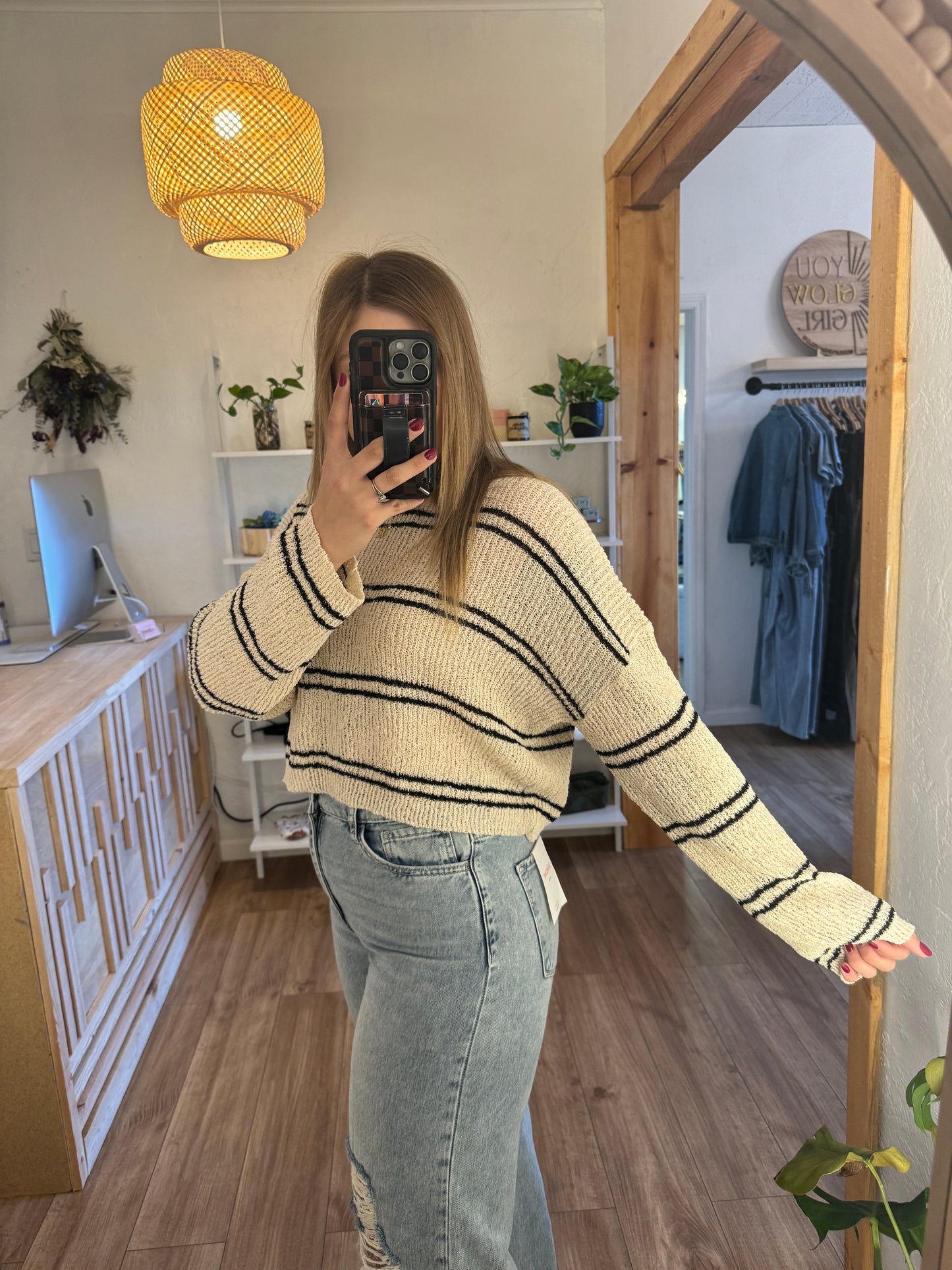 Emma Striped Knit Pullover