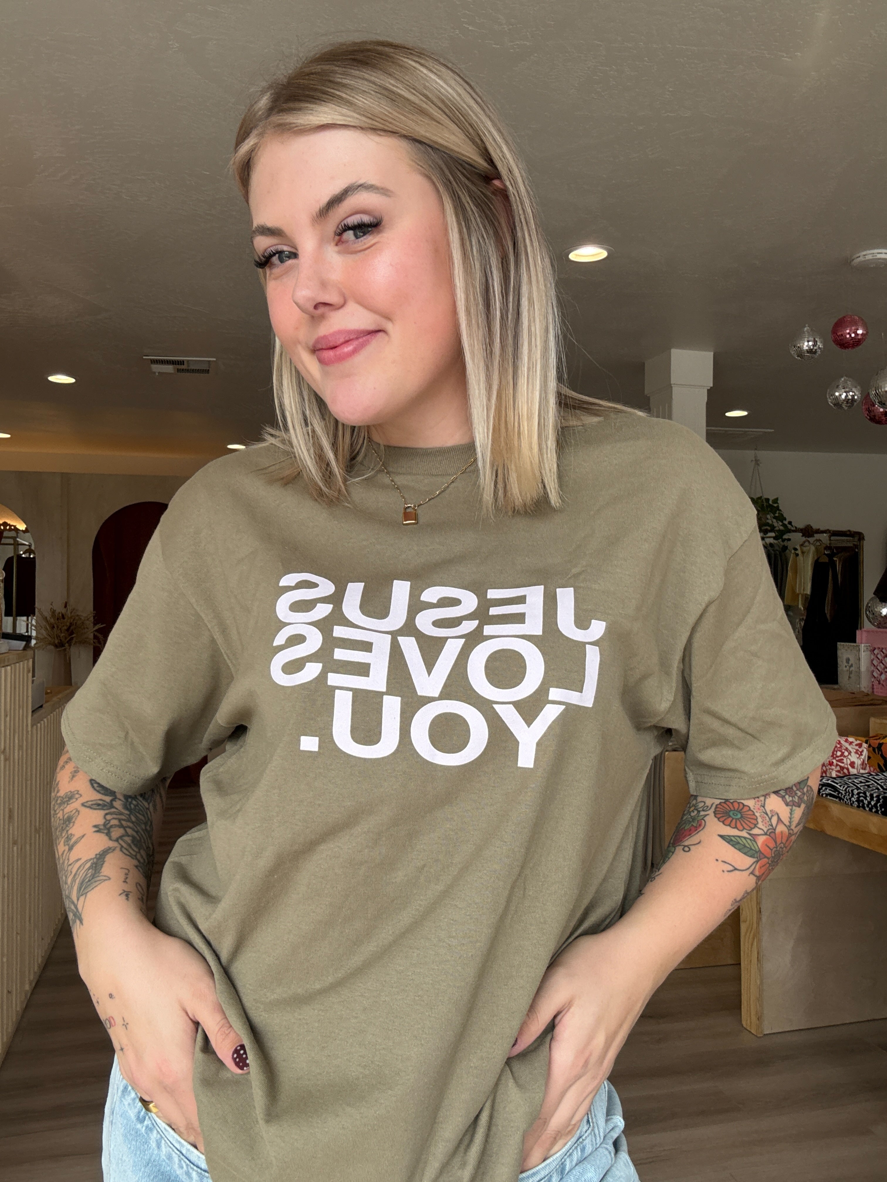 Jesus Loves You Earthtone Tee