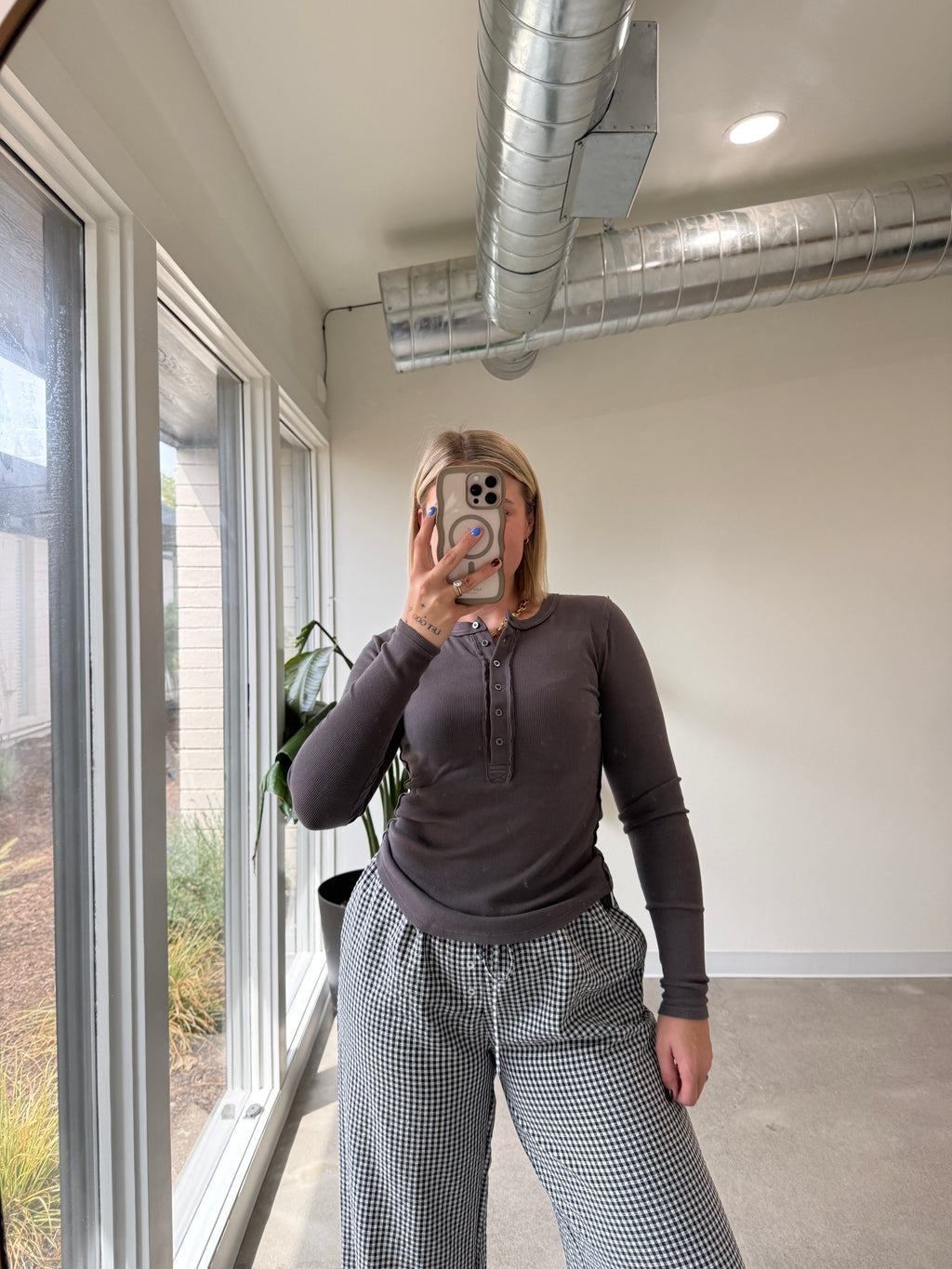 Peyton Ribbed Henley (Multiple Colors)