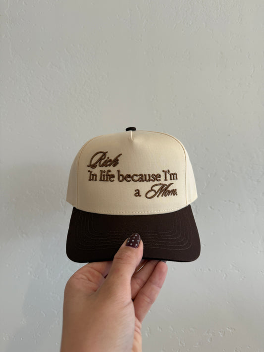 Rich in Life Mom Hat