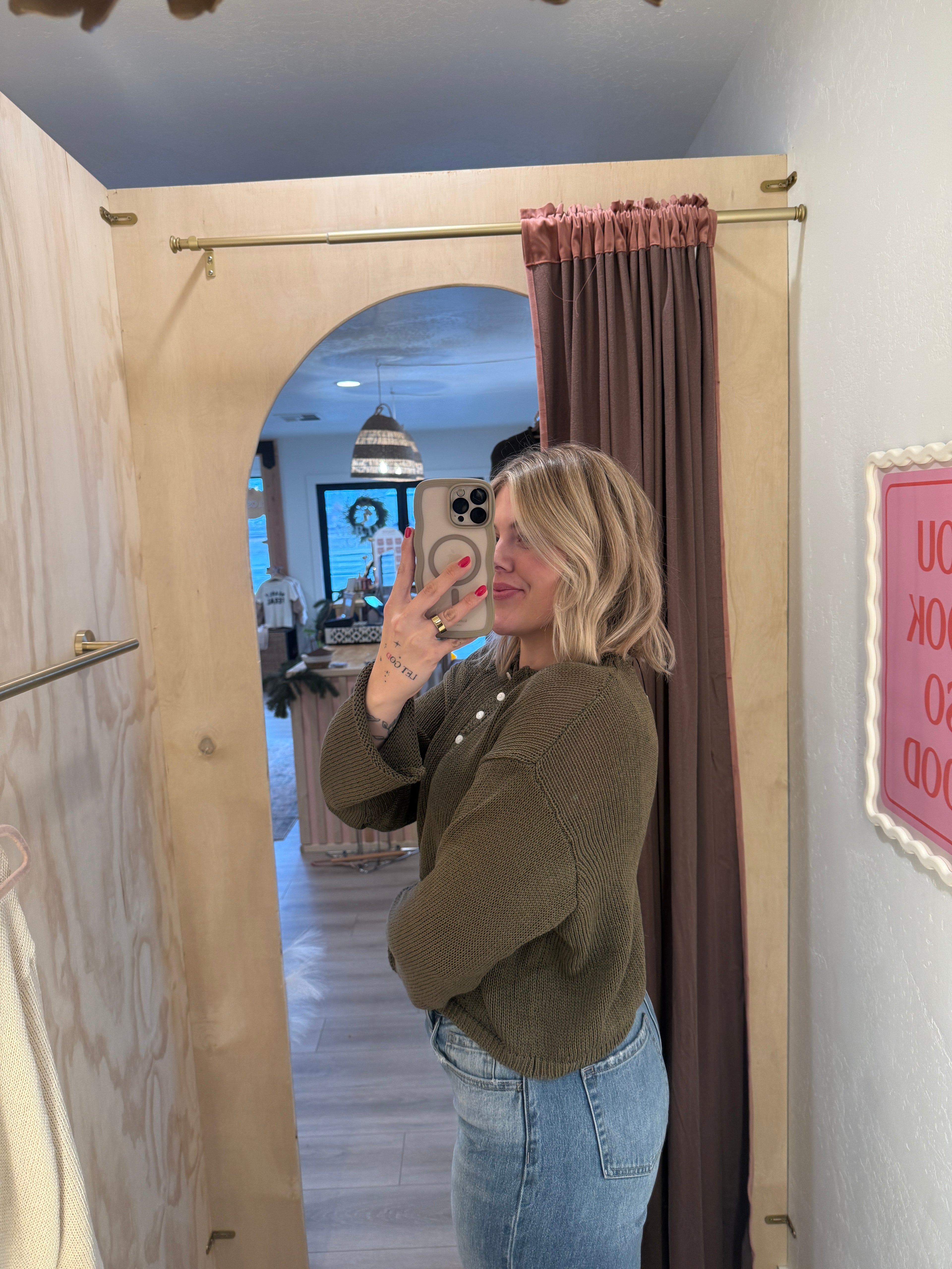 Macie Olive Cardigan