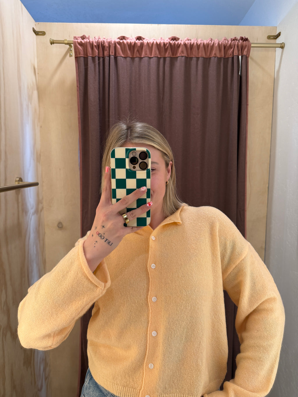 Macie Apricot Cardigan