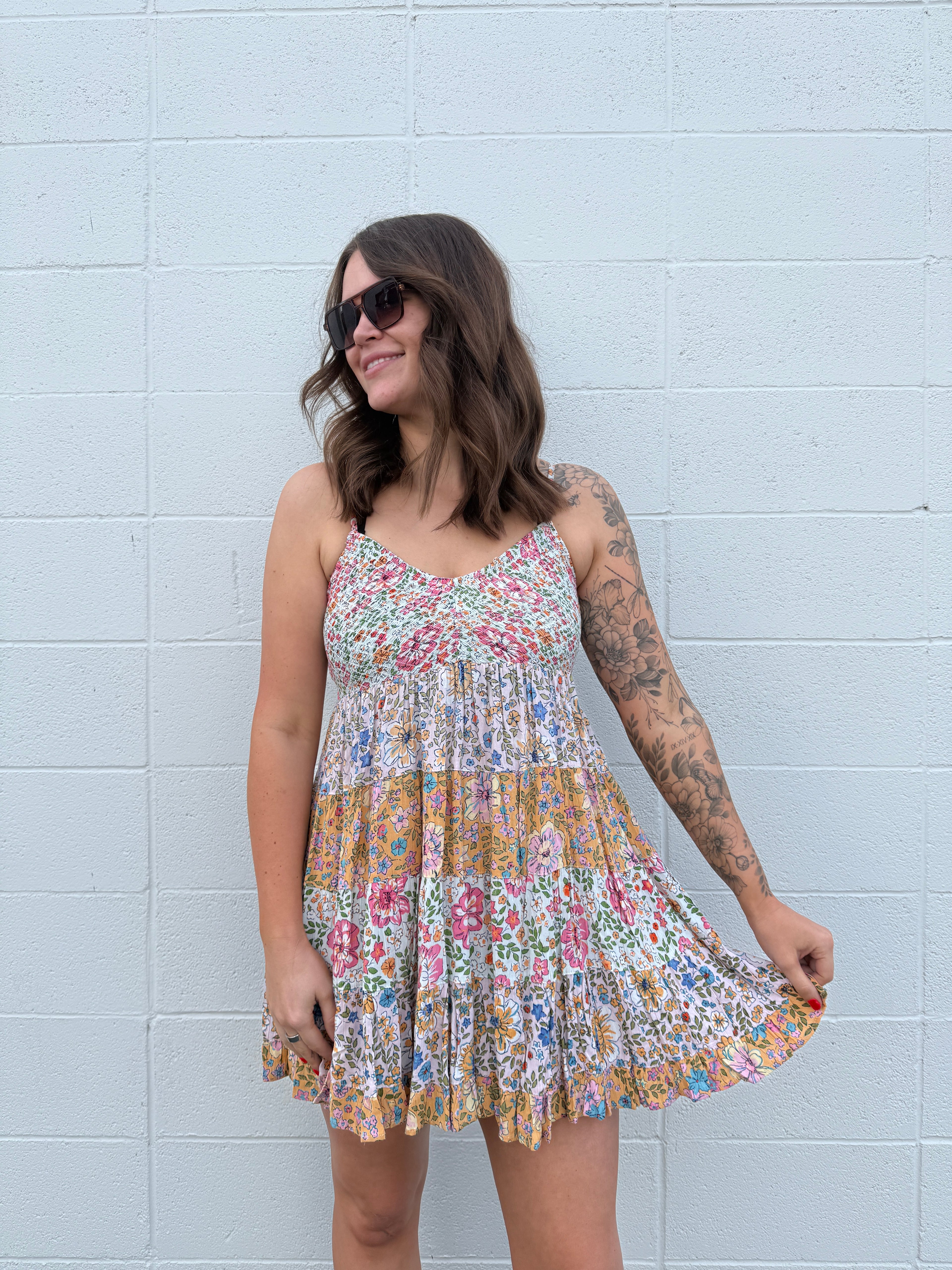 Flirty Floral Mini Dress