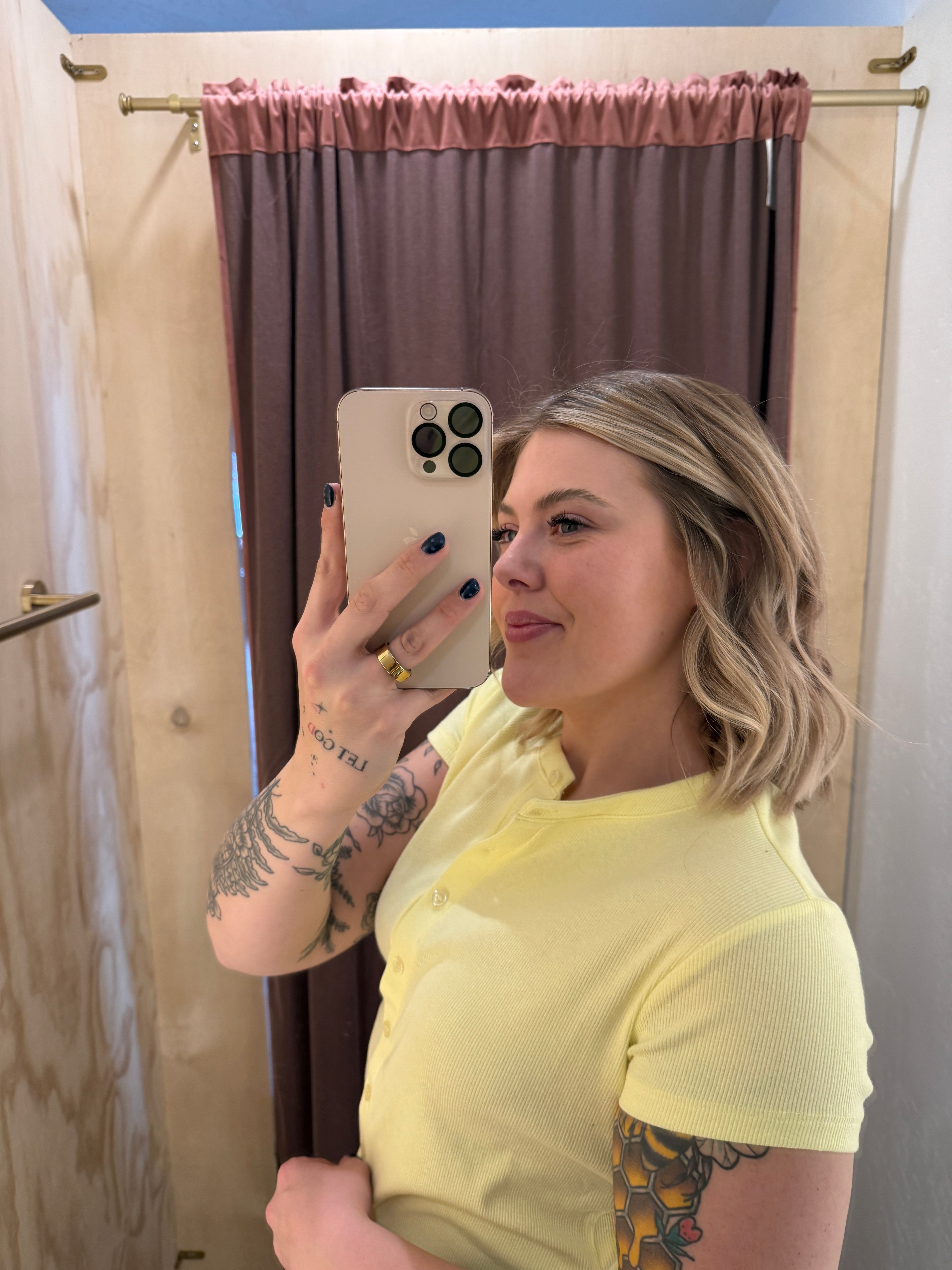 Ribbed Button Down Tees (multiple colors)