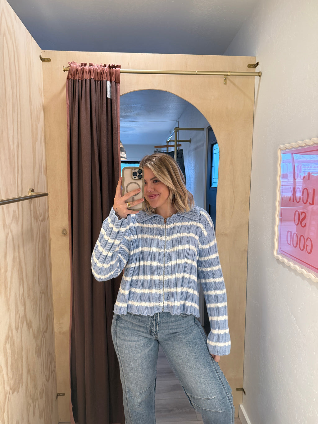 Cloud 9 Striped Sweater