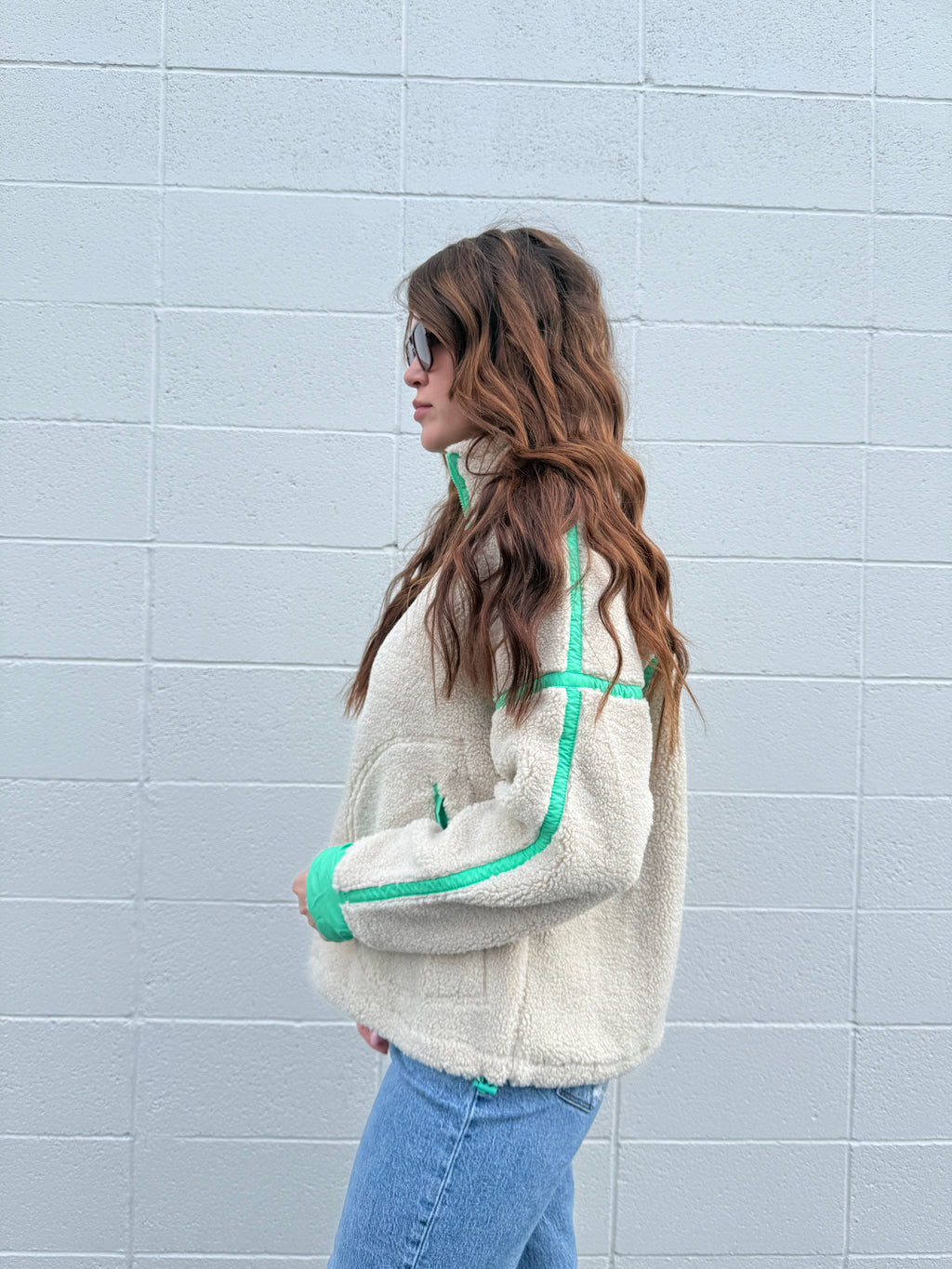 Tree Lighting 1/4 Zip Sherpa Jacket