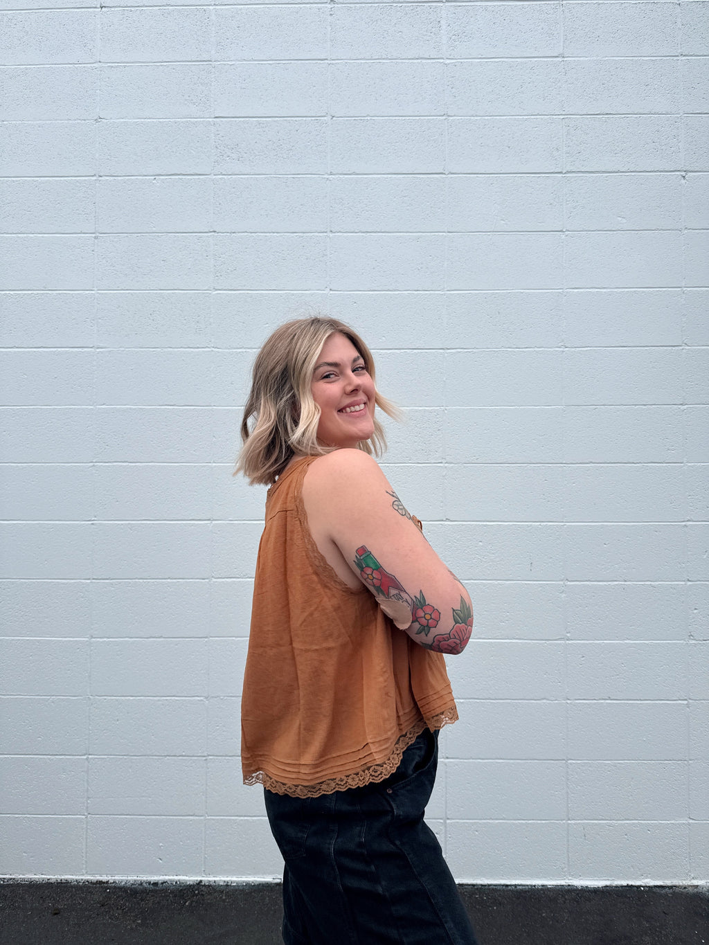 *RESTOCK* Paislee Lace Trimmed Tank Tops