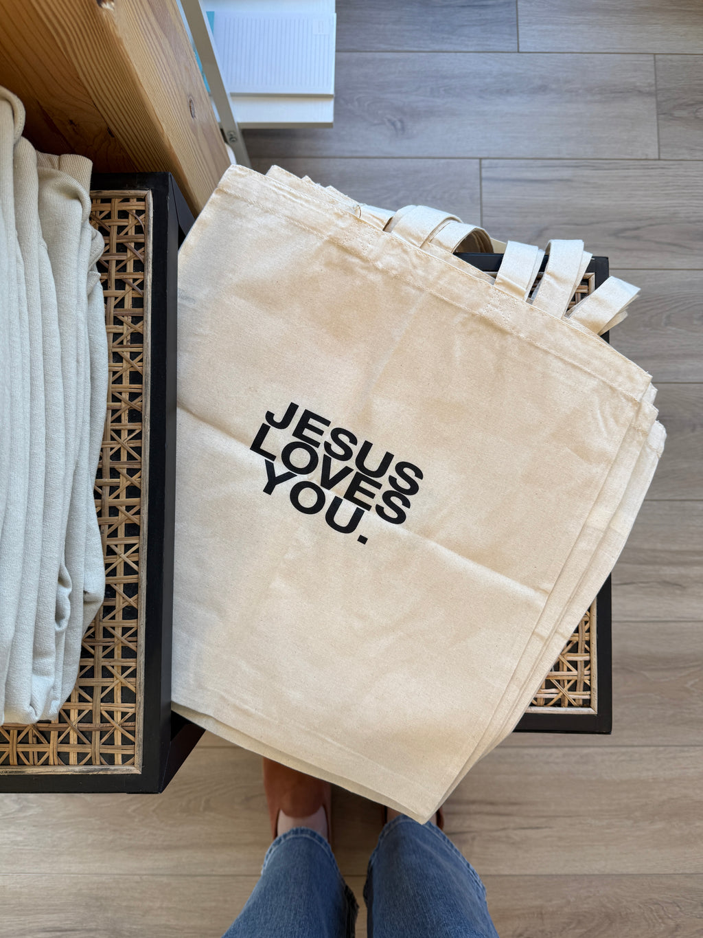 Jesus Loves You Tote Bag