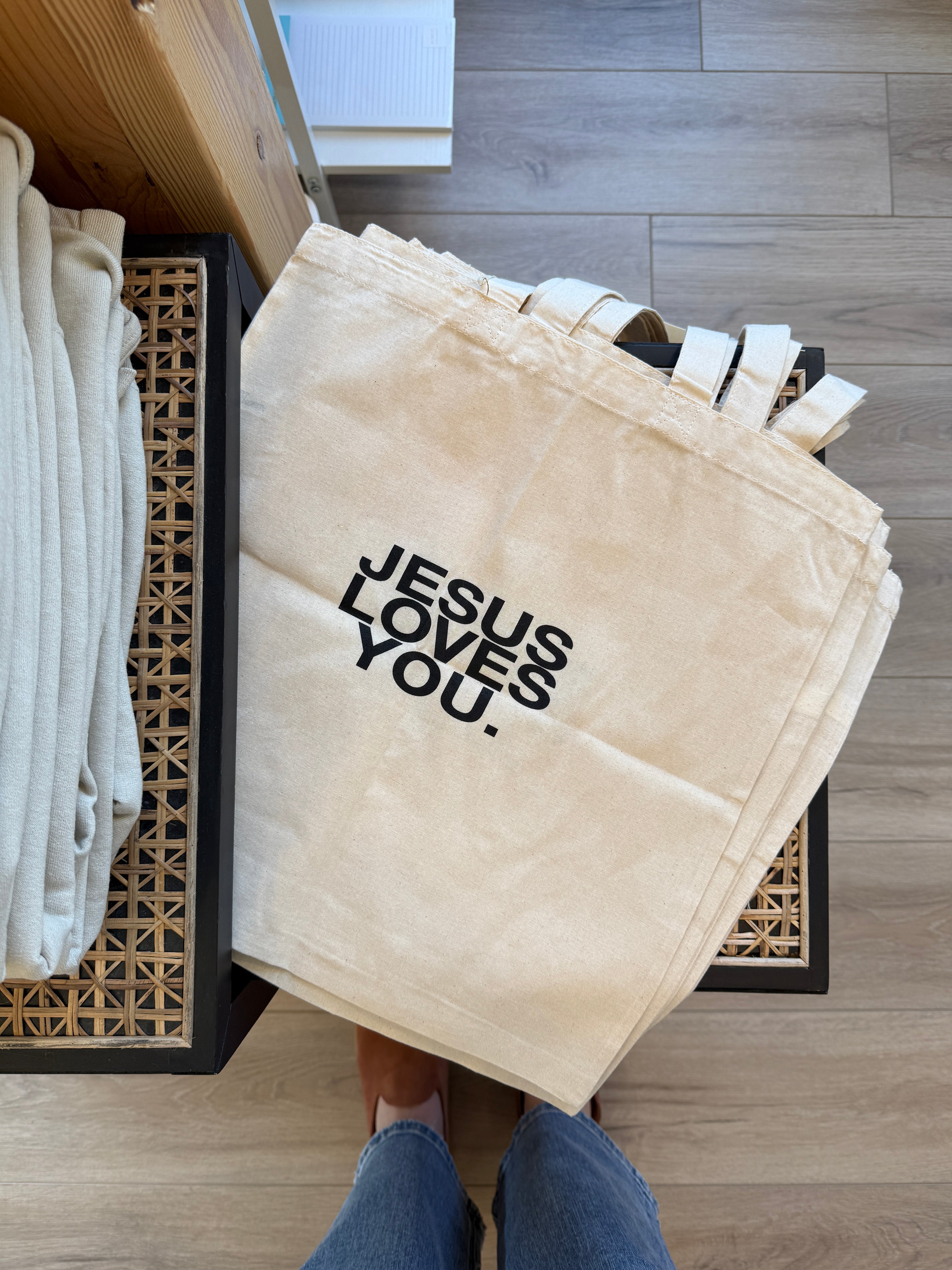 Jesus Loves You Tote Bag