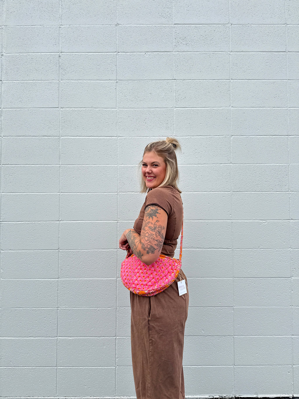 Pink Paradise Quilted Crossbody