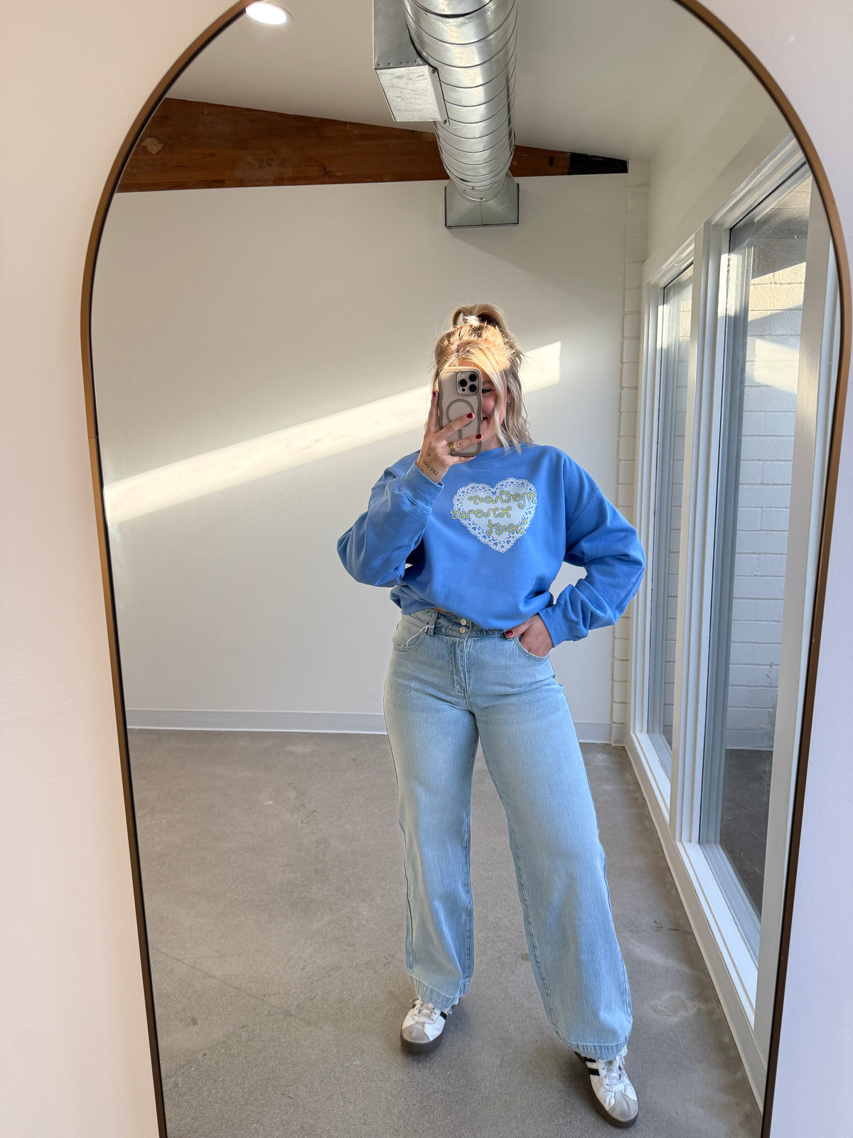 High Rise Wide Leg Jean