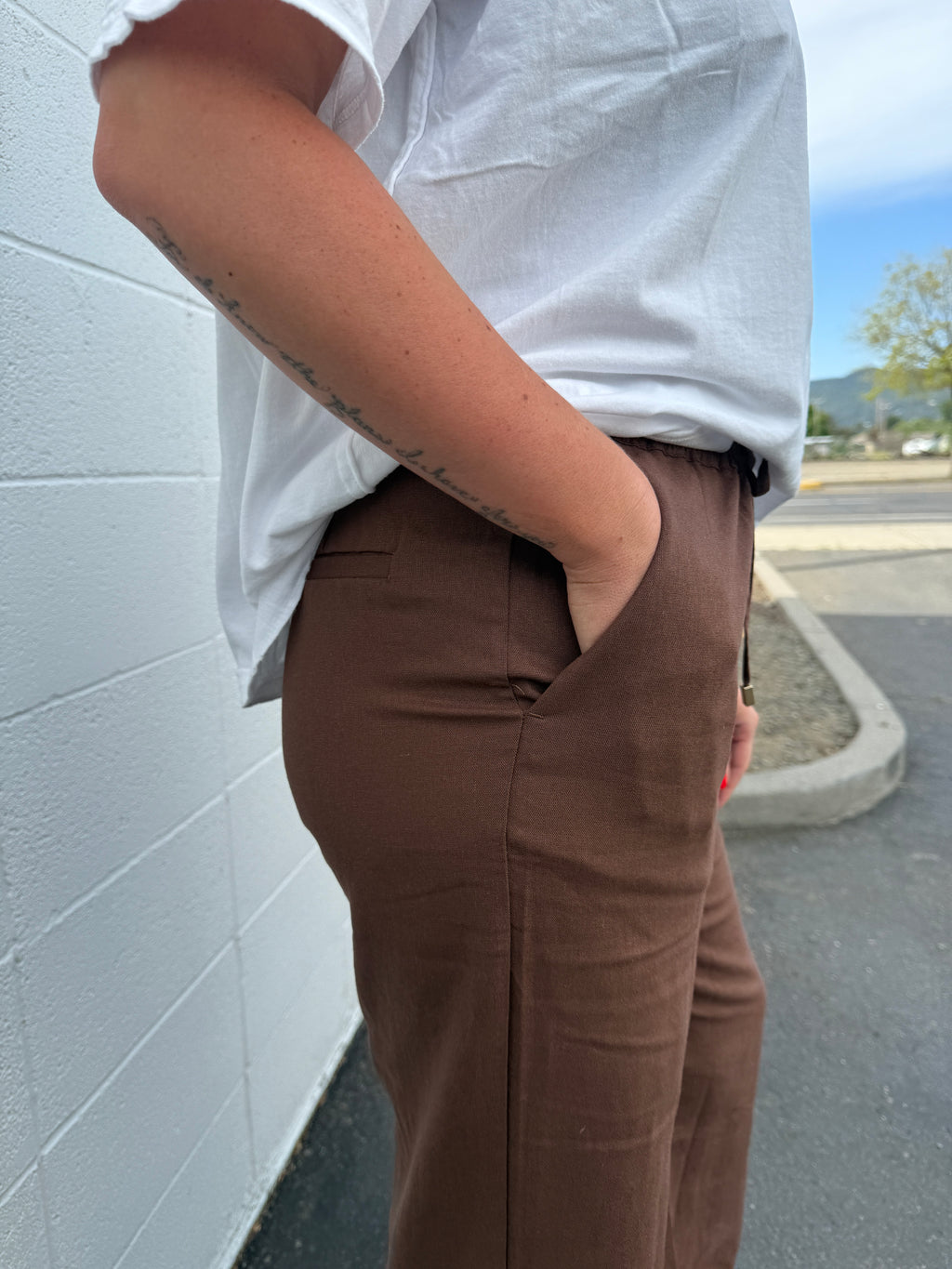 Linen Blend Pants (Multiple Colors)