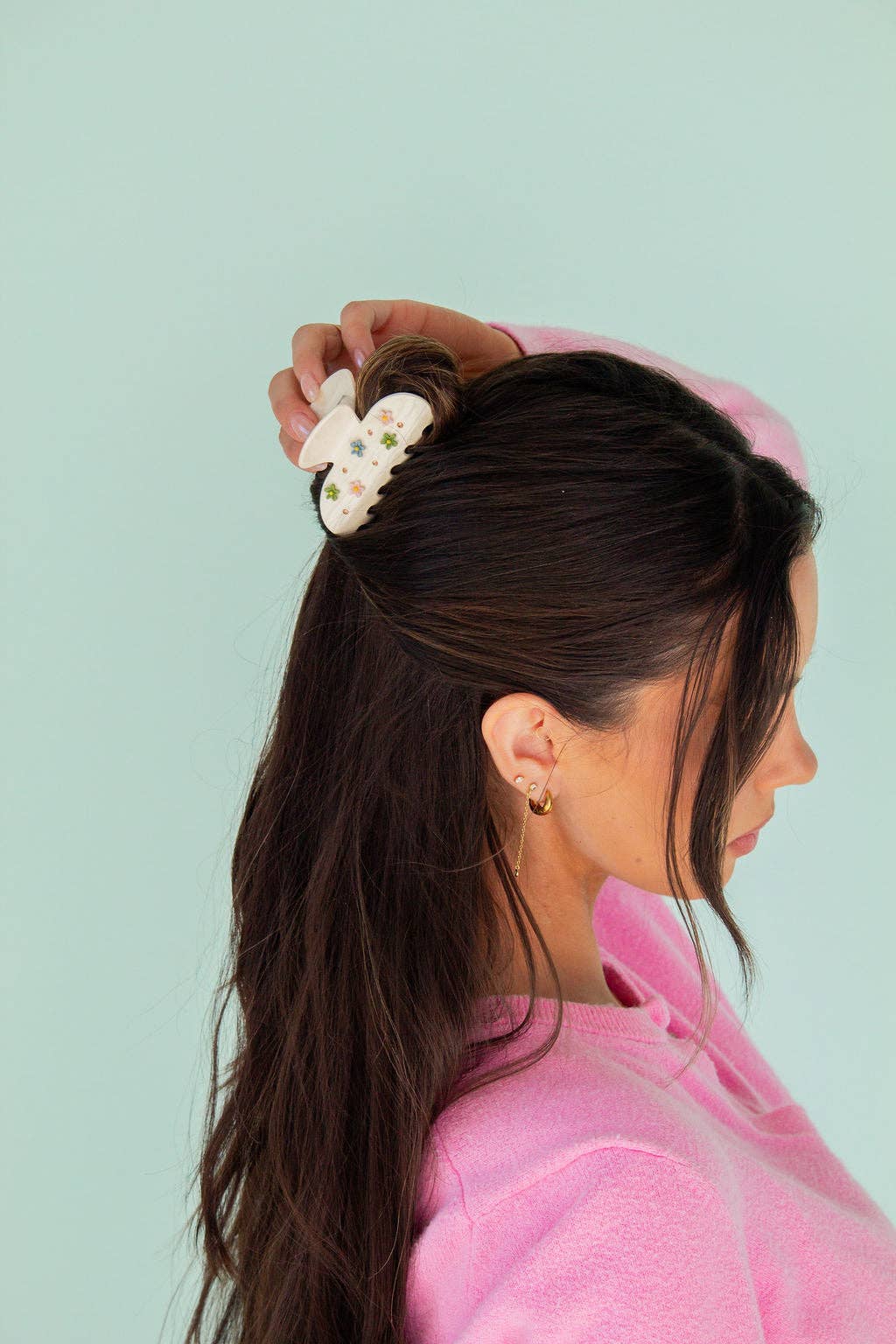 Fresh Cut Flower Claw Clip