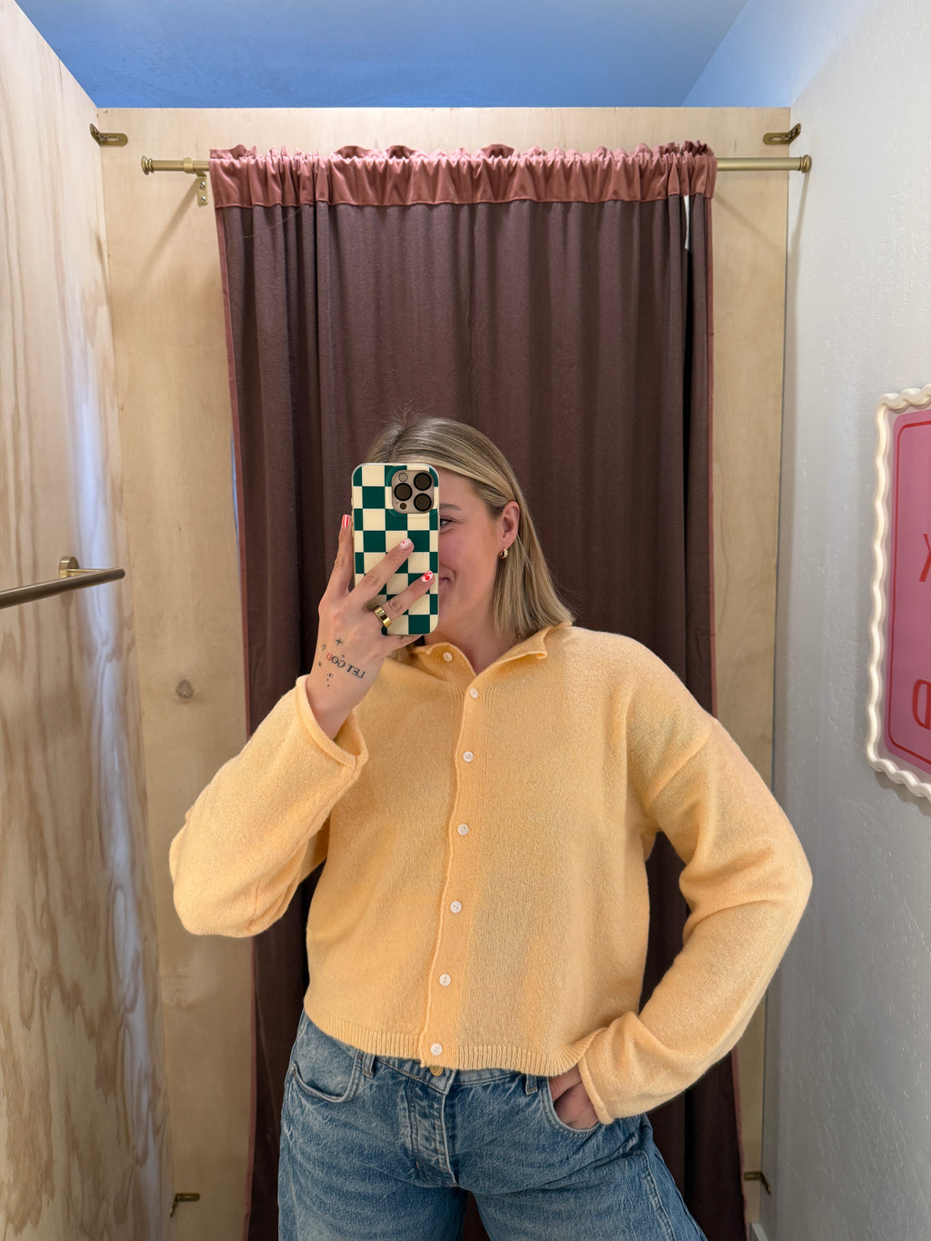 Macie Apricot Cardigan