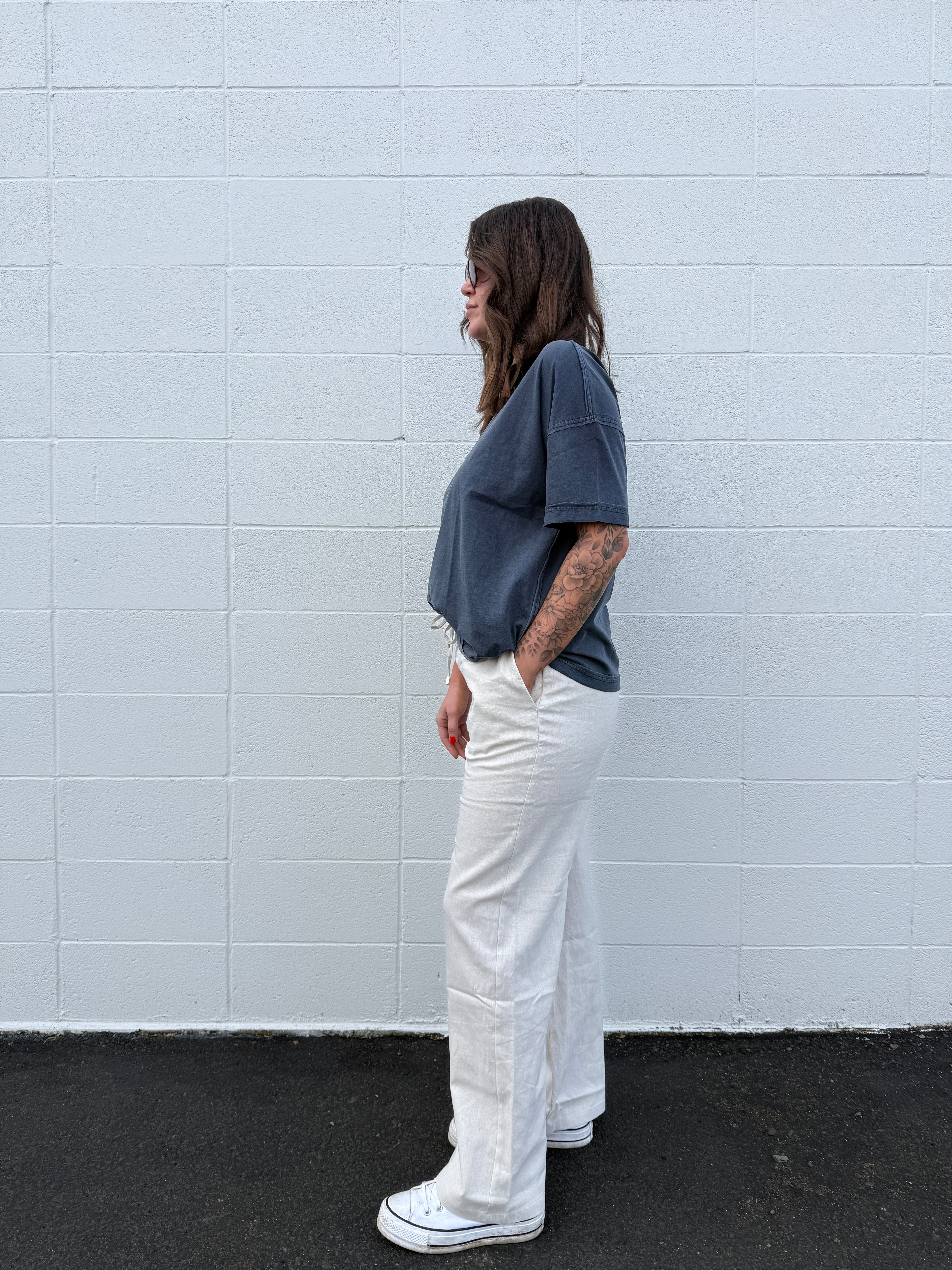 Linen Blend Pants (Multiple Colors)
