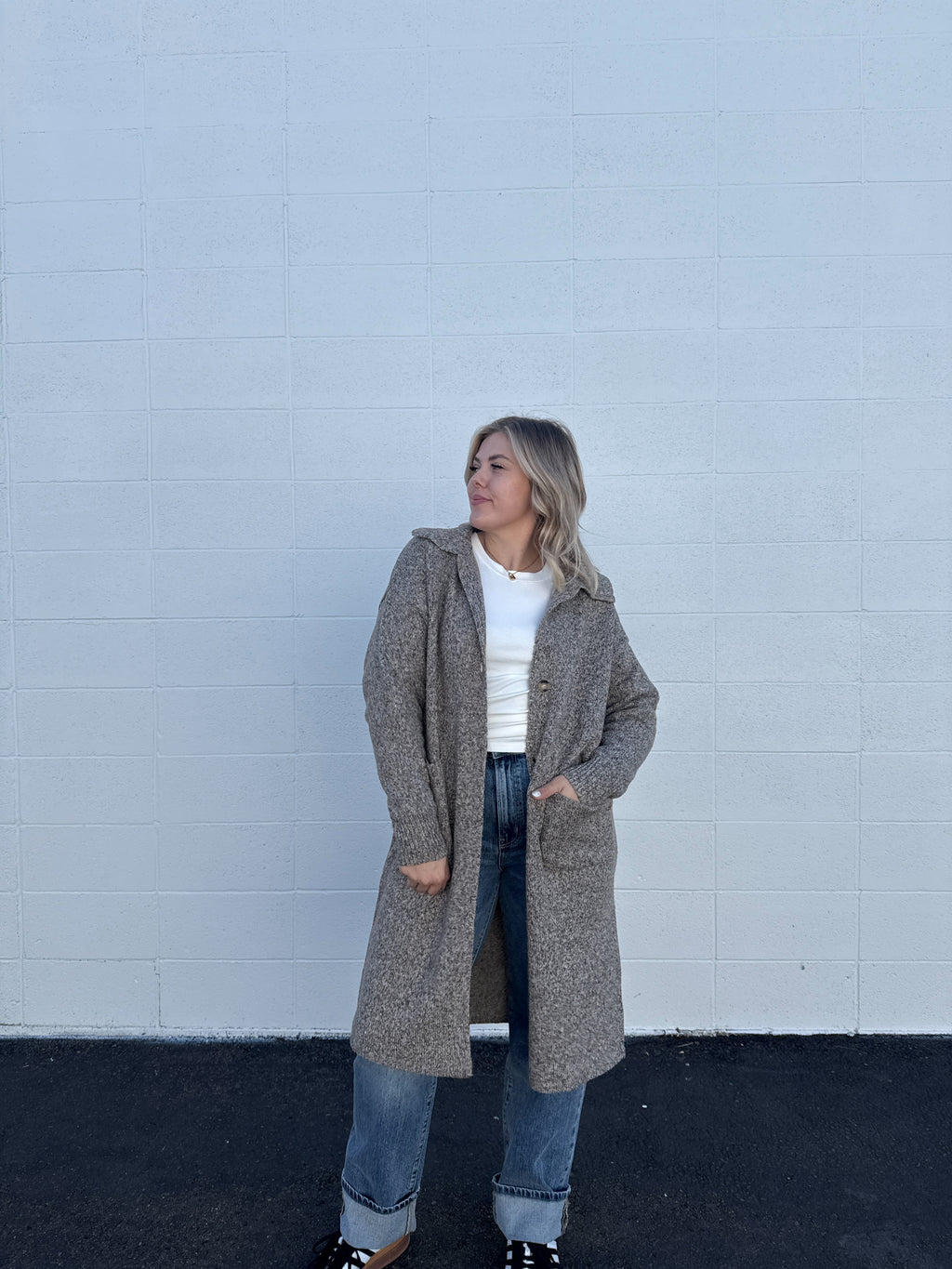 Kinsley Collar Maxi Cardigan