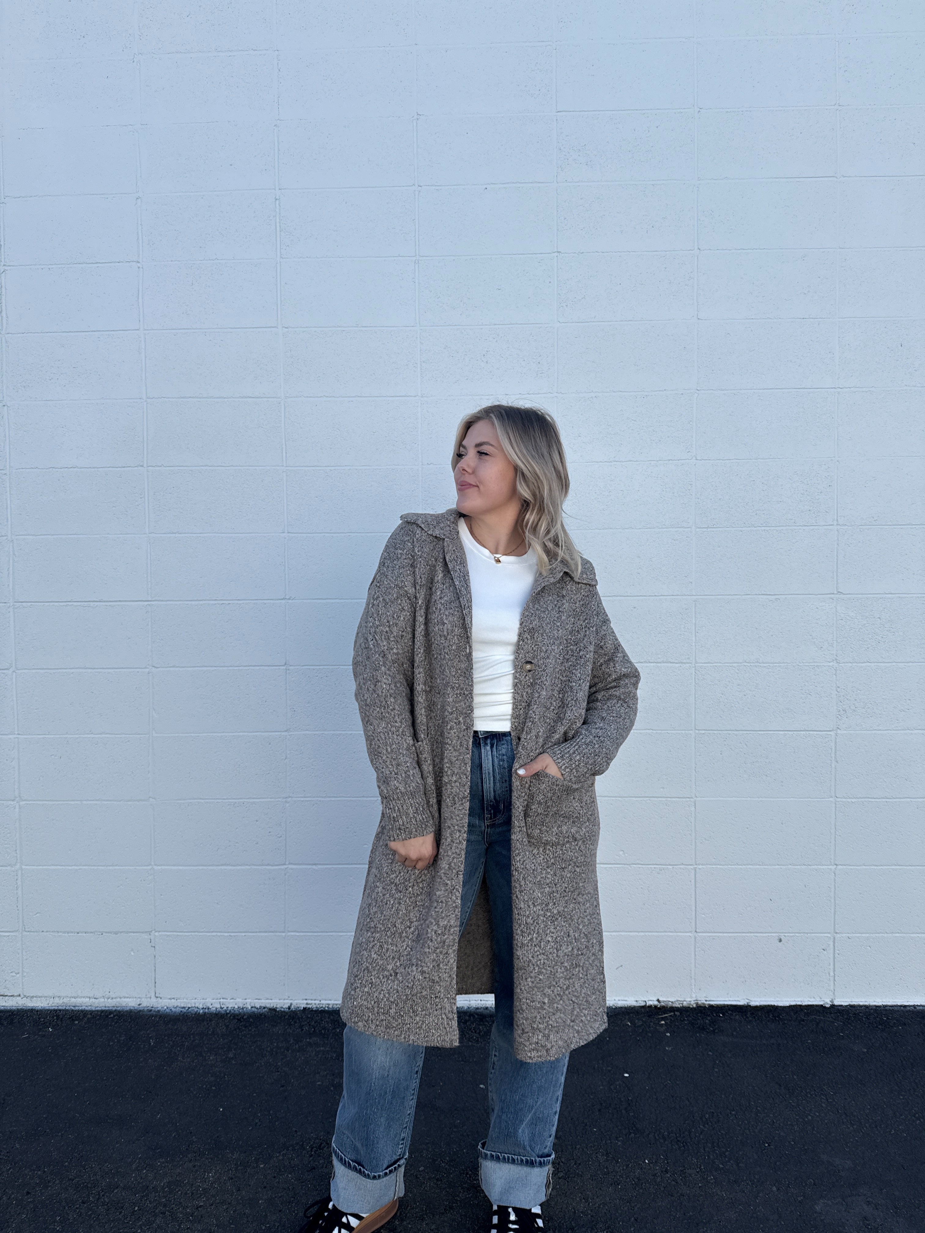 Kinsley Collar Maxi Cardigan