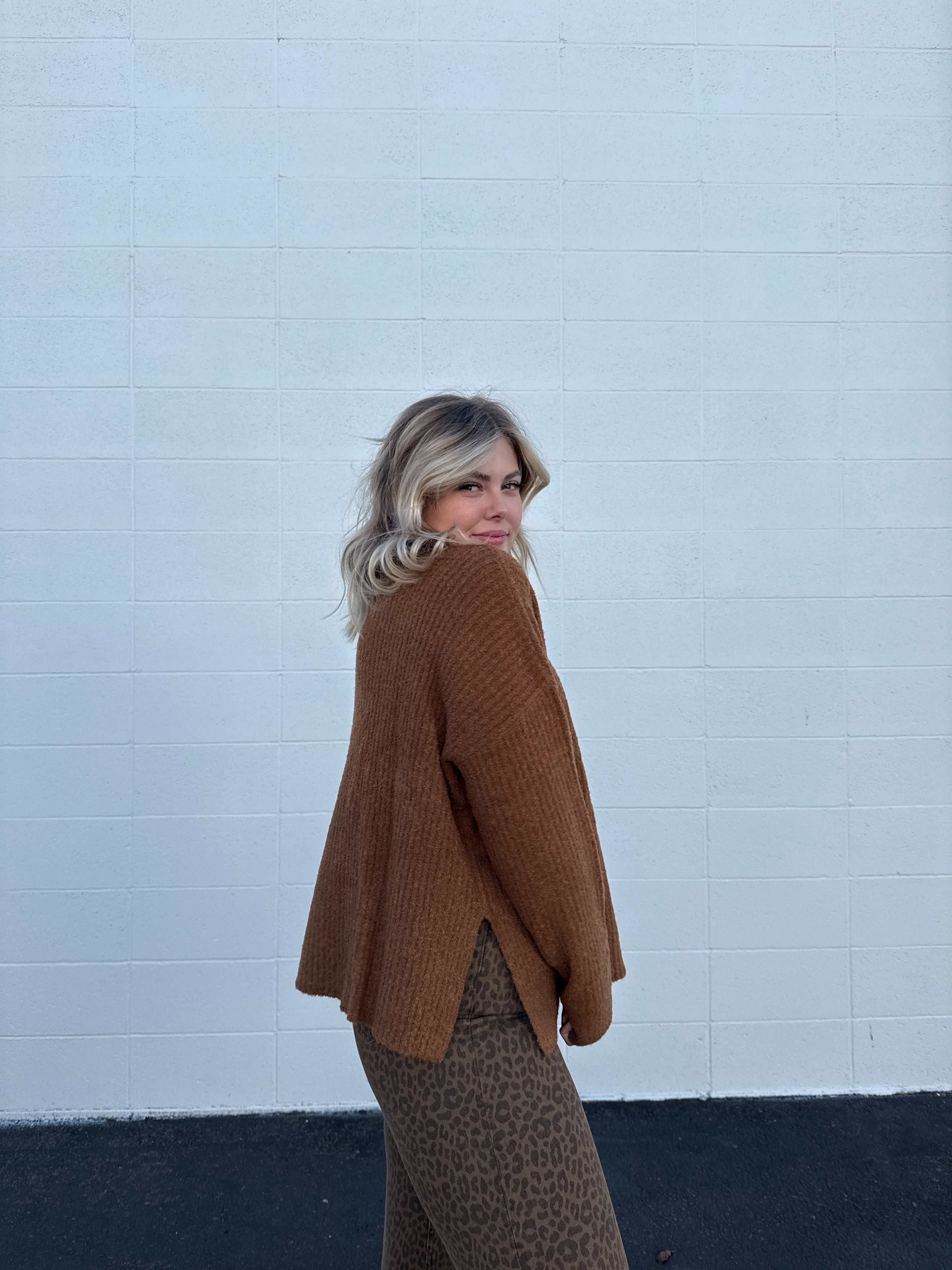 Autumn Haze Mock Neck Sweater