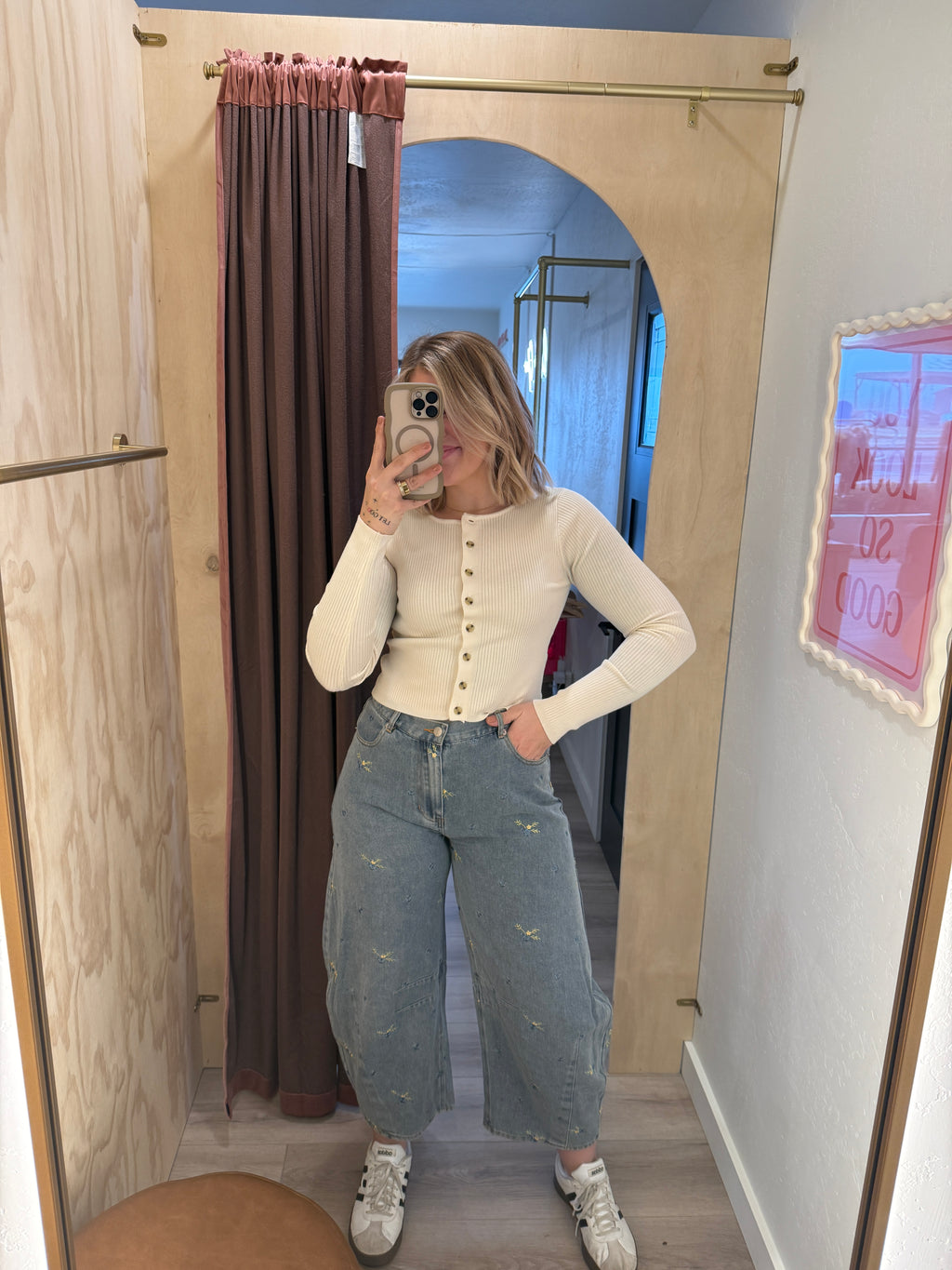 Wildflower Season Barrel Pants