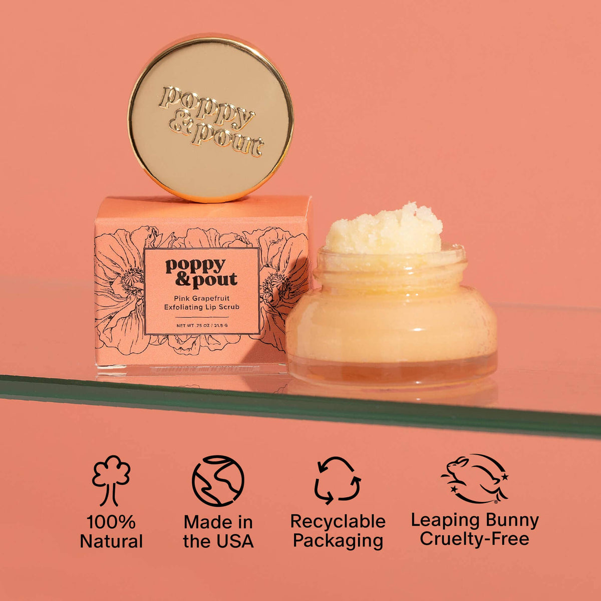 Poppy and Pout Lip Scrubs (Multiple Scents)
