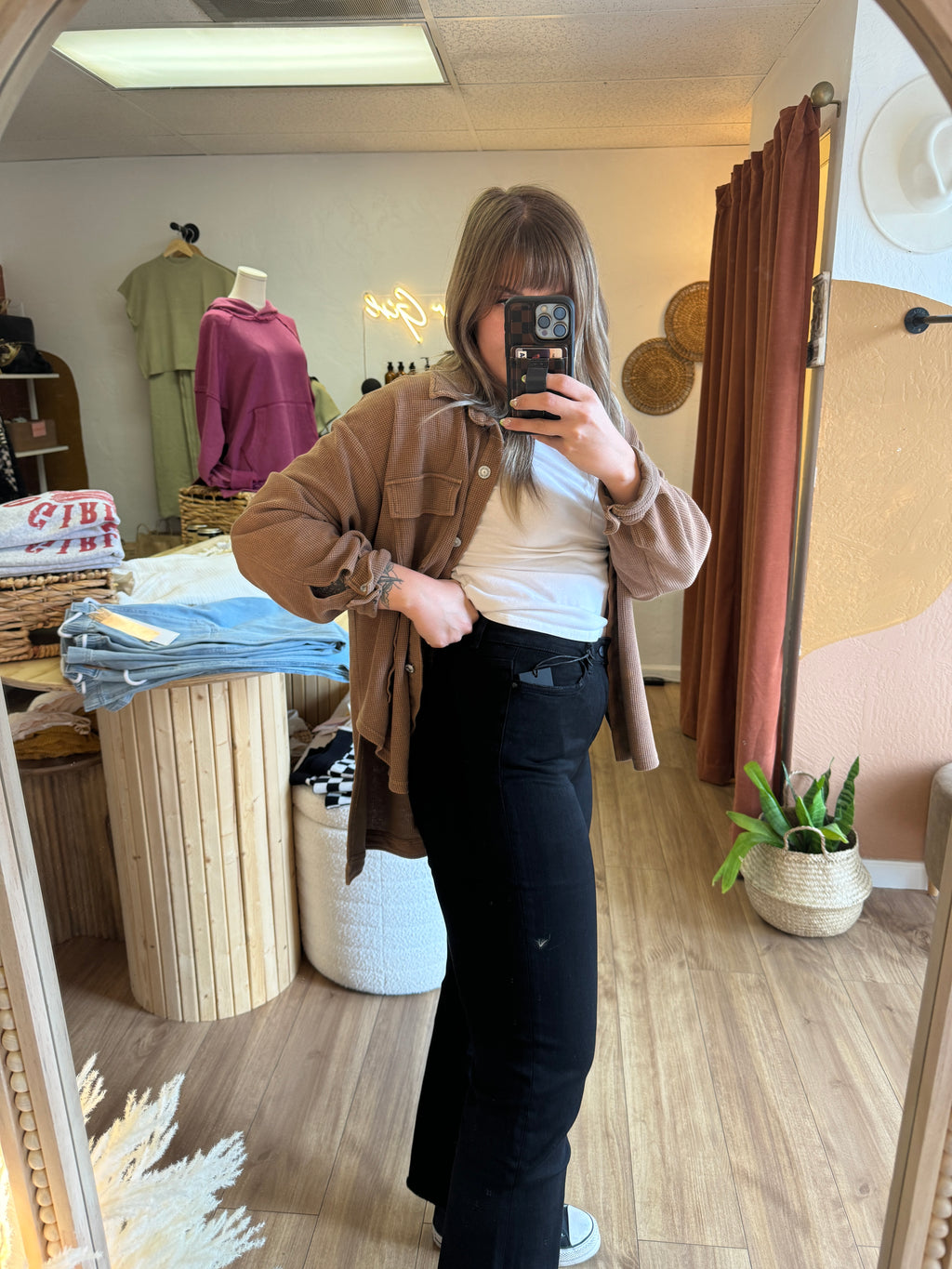 Black Cat High-Rise Wide Raw Hem Jeans