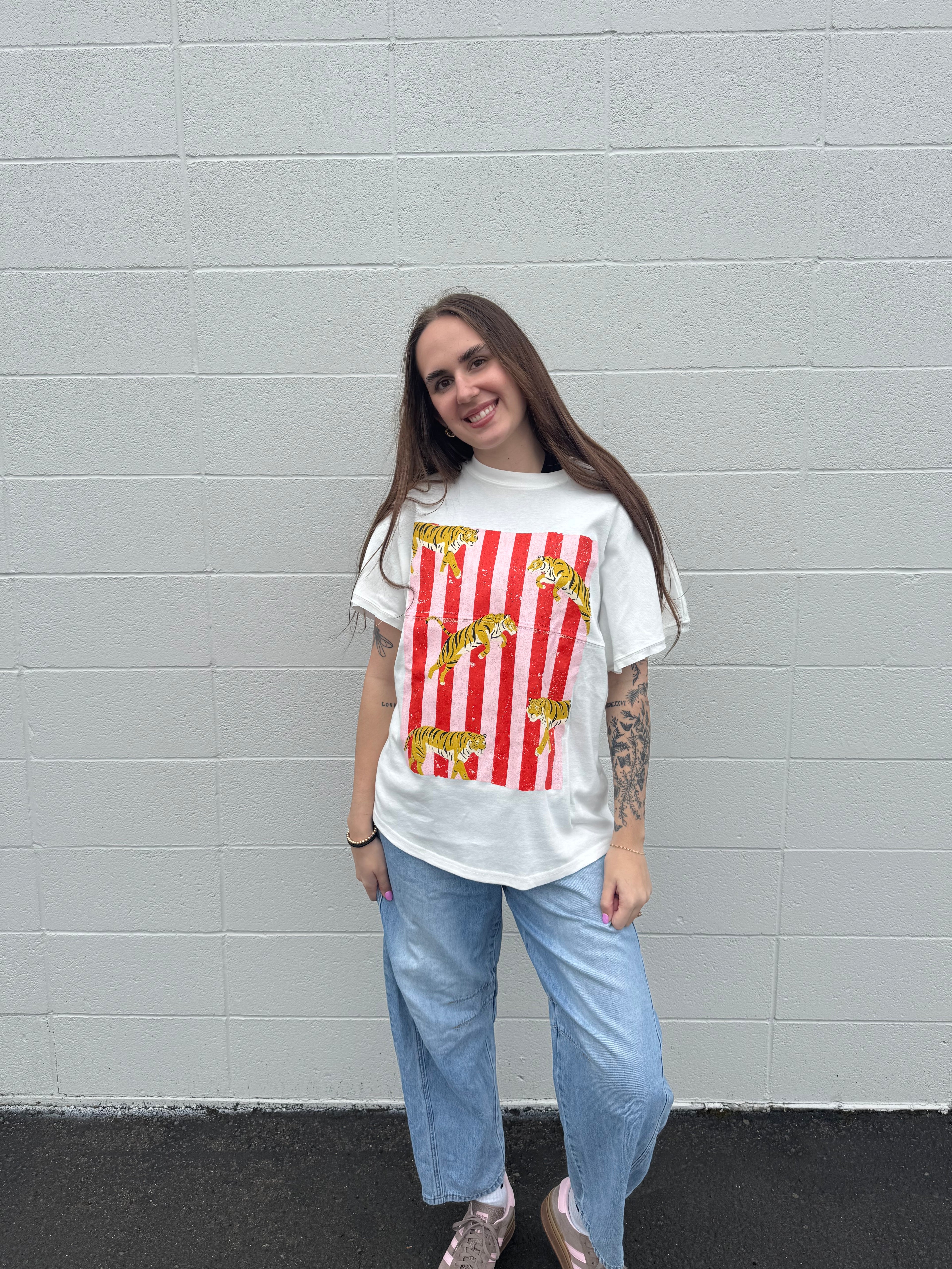 Tigers Drop Shoulder Graphic Tee