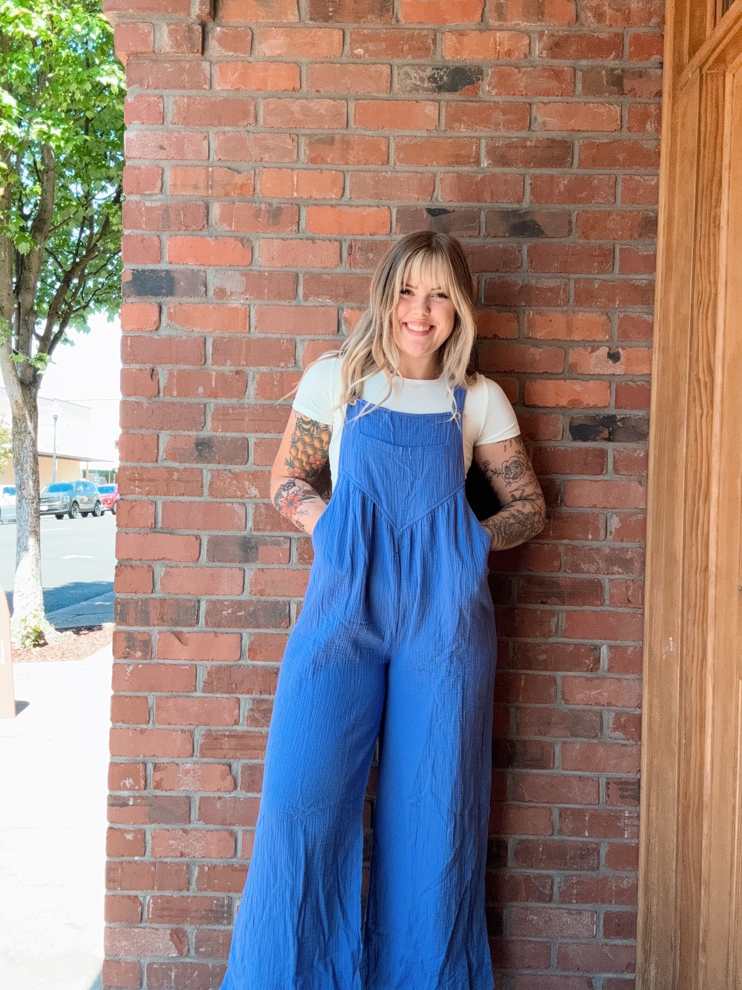 Easy Breezy Jumpsuit (Periwinkle)