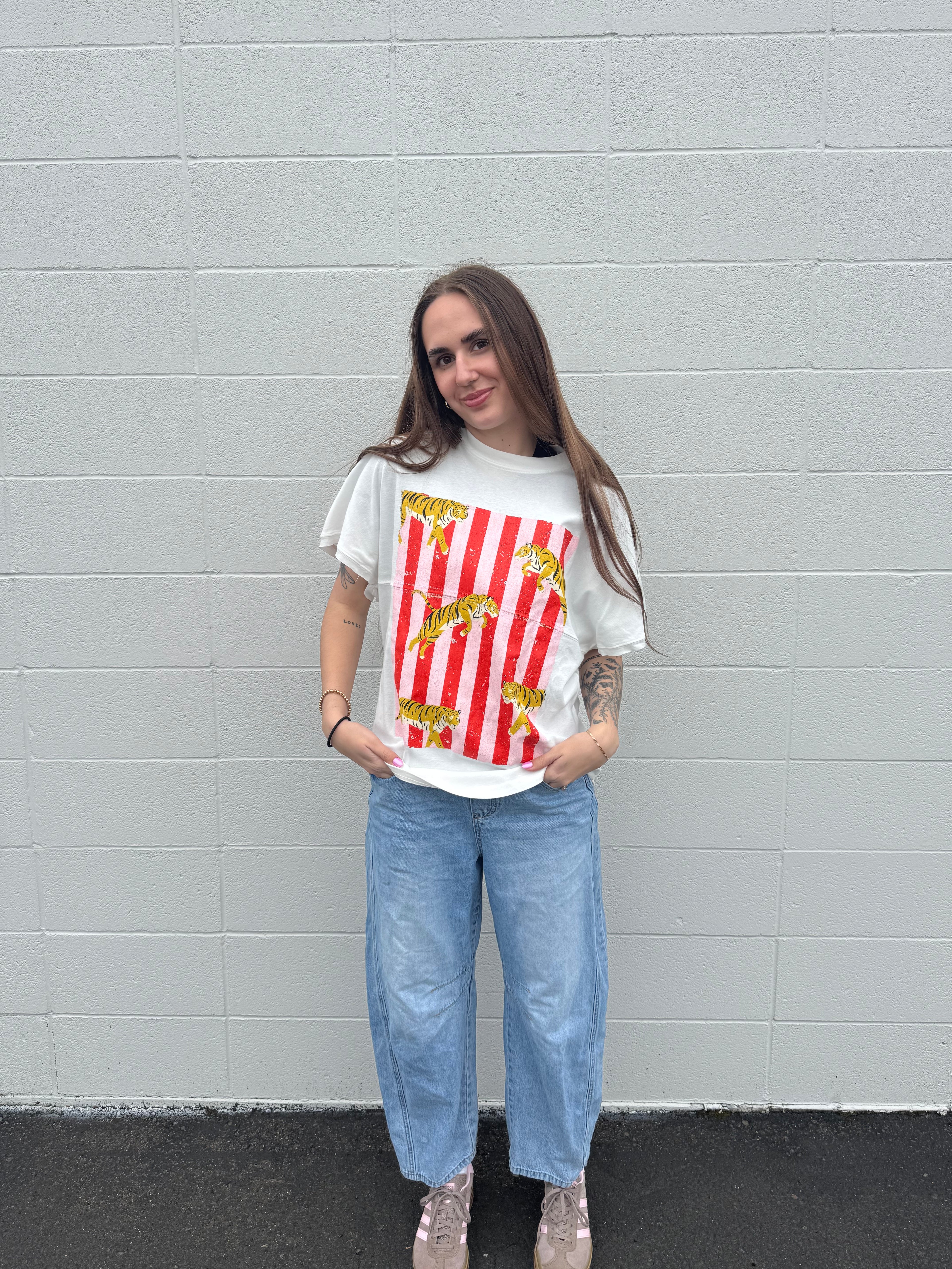 Tigers Drop Shoulder Graphic Tee