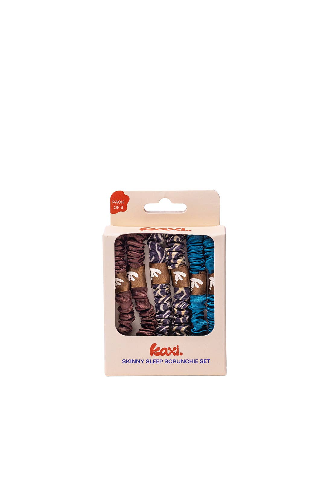 Skinny Sleep Scrunchies 6 Pack (Multiple Colors)