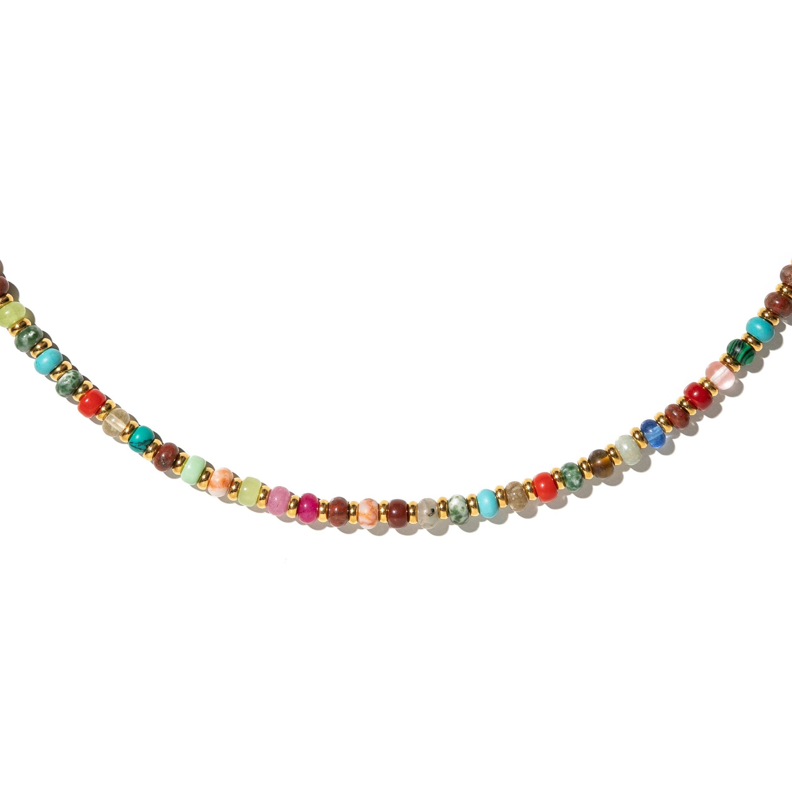 Waterproof Gemstone Glow Necklace
