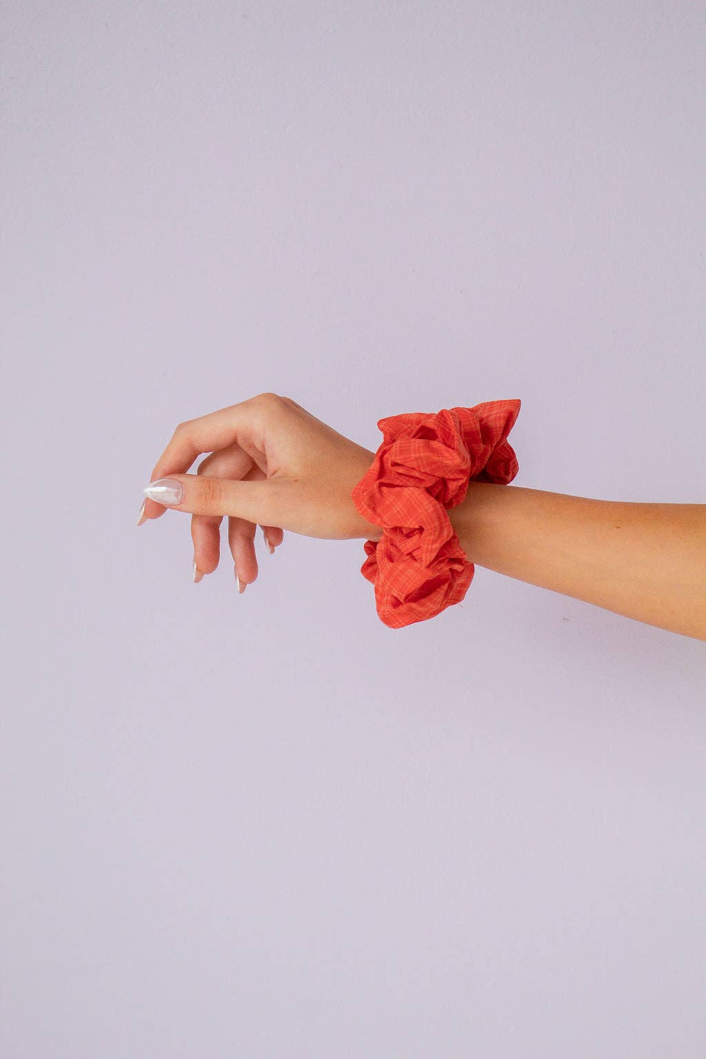 Fireside Gingham Jumbo Scrunchie