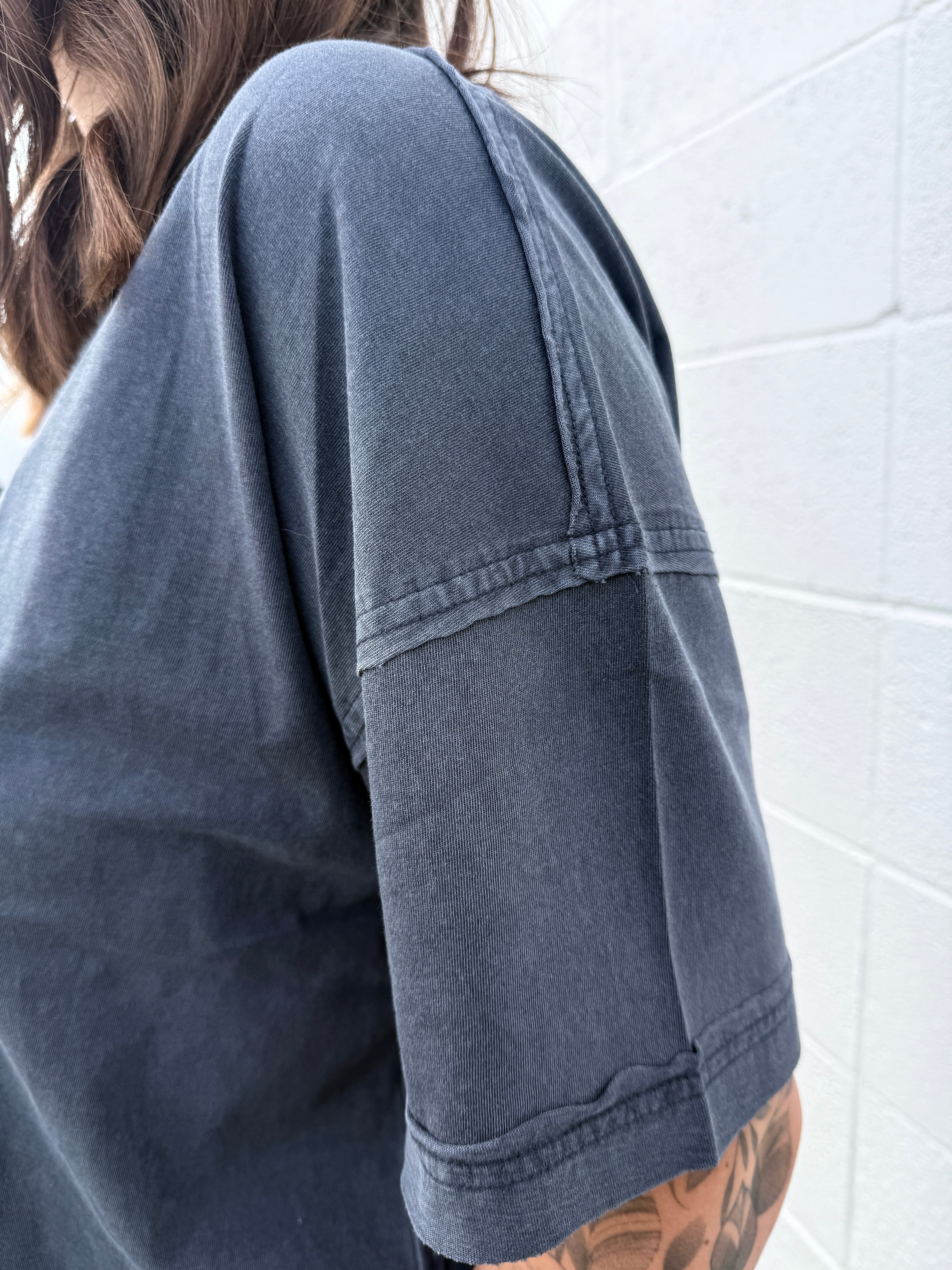 Exposed Seam Boxy Tees (multiple colors)