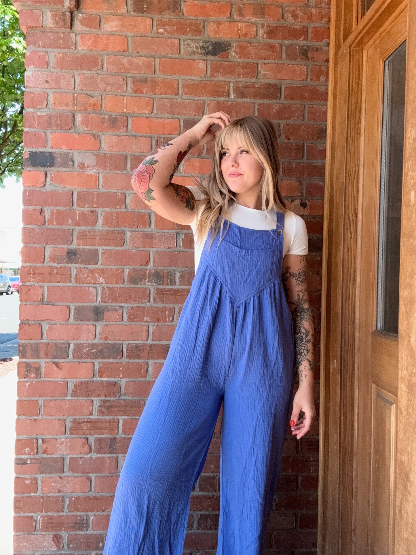 Easy Breezy Jumpsuit (Periwinkle)