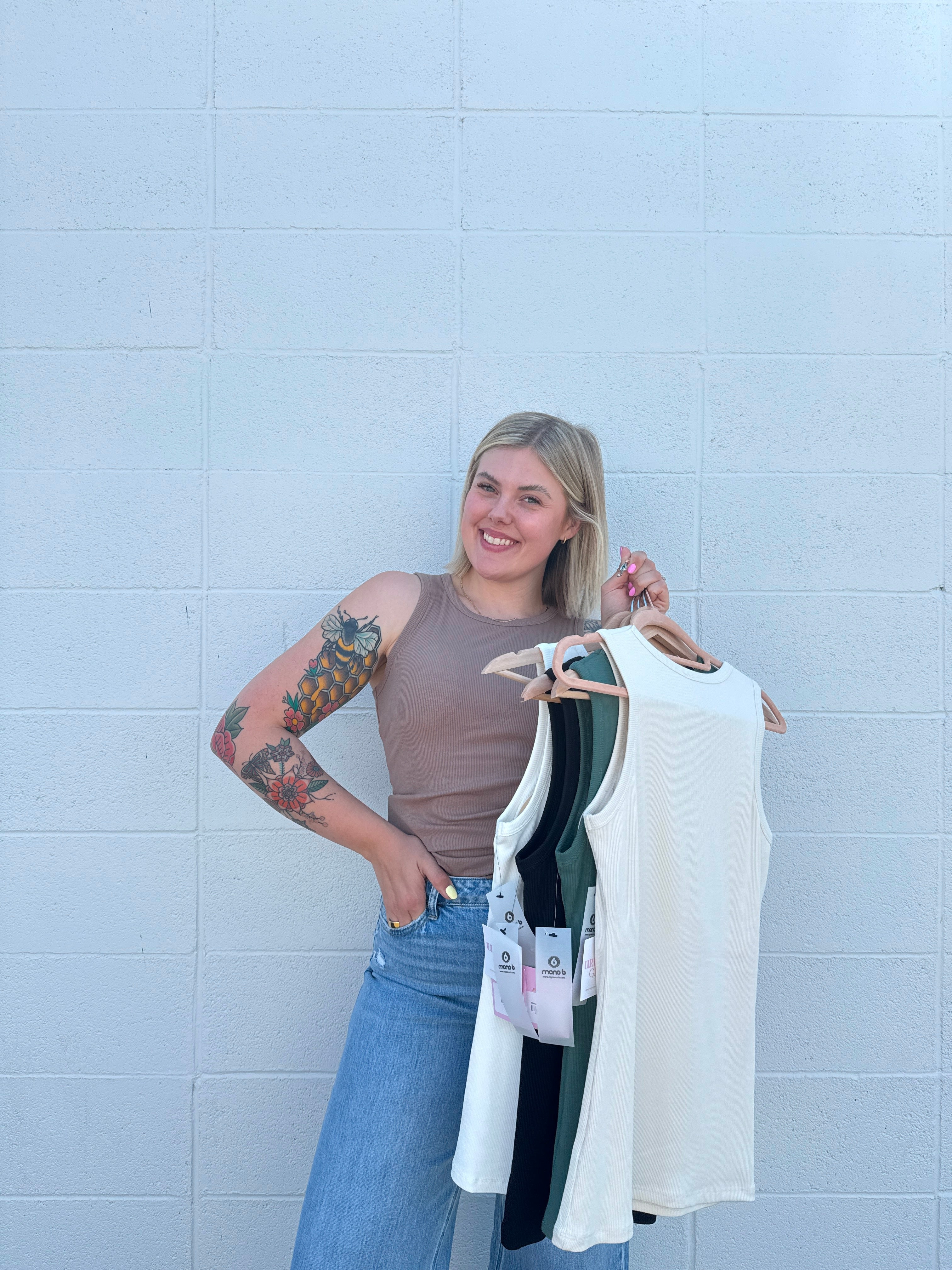 Classic Built-In Bra Tank (multiple colors)
