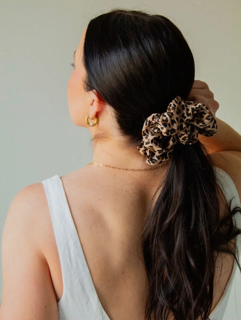 Cheetah Jumbo Scrunchie