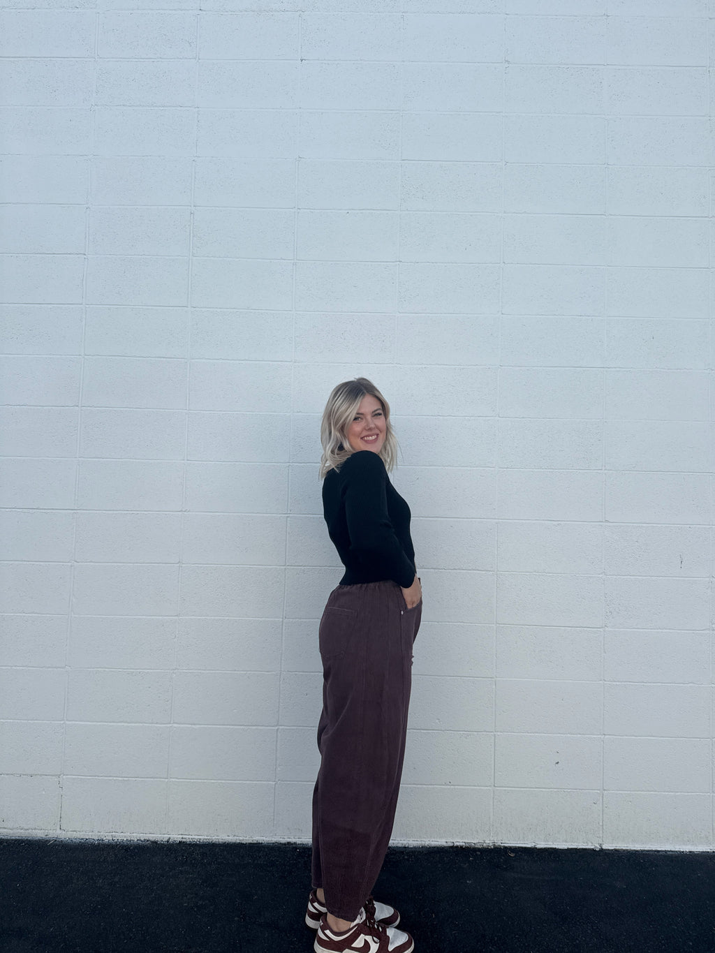 Wine Barrel Denim Pants