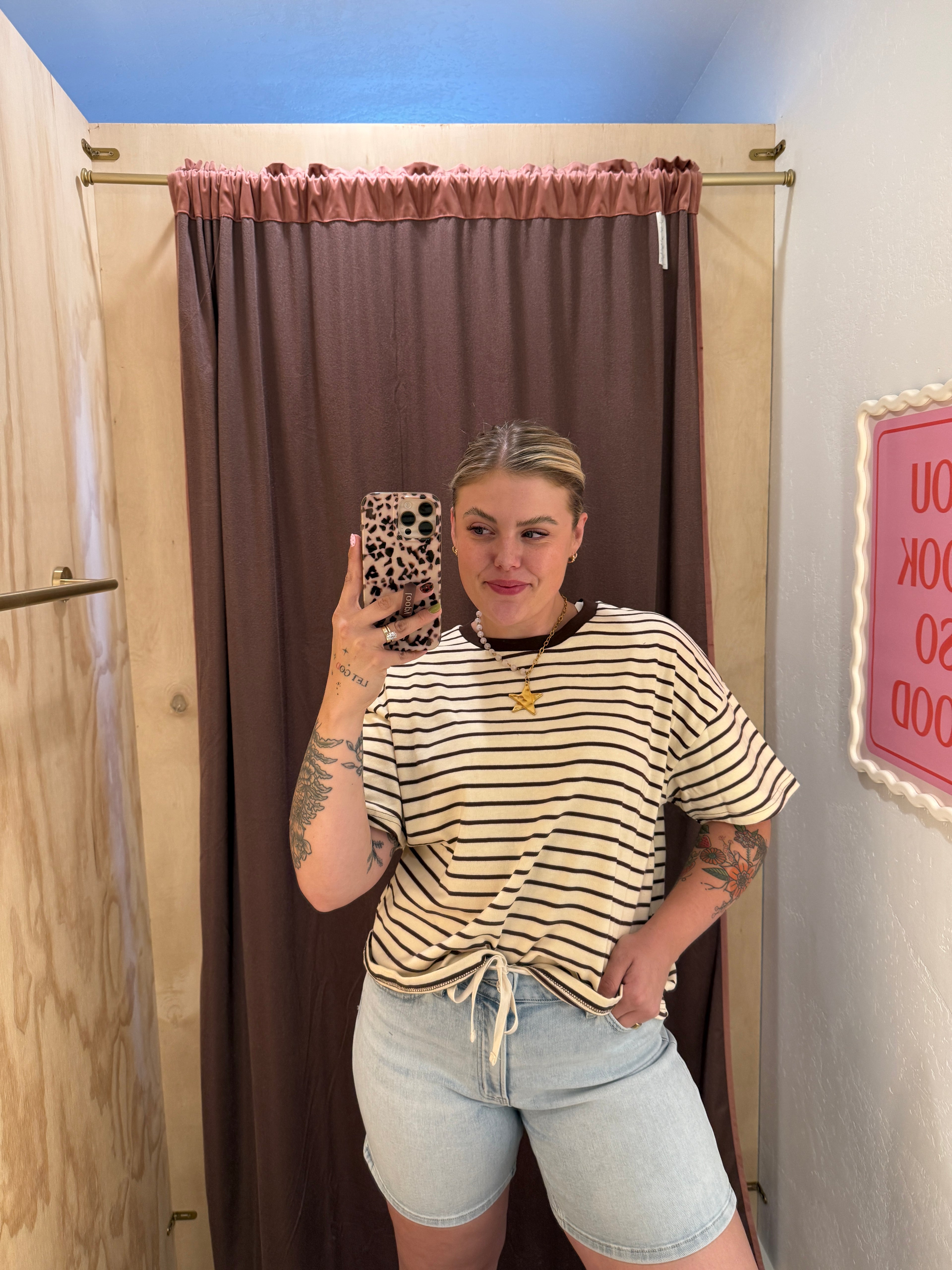 On the Daily Striped Cotton Tees (Multiple Colors)