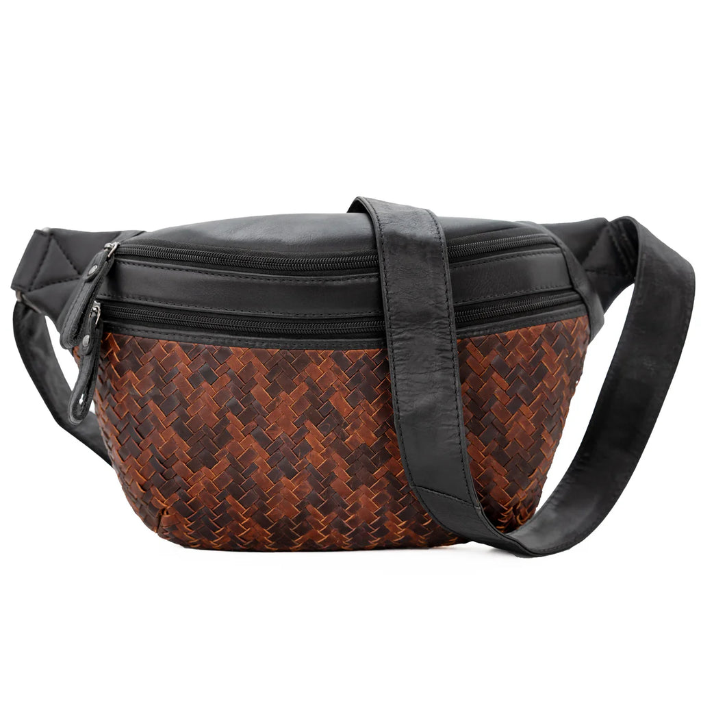 Lady Conceal - Haisley Woven Leather Sling