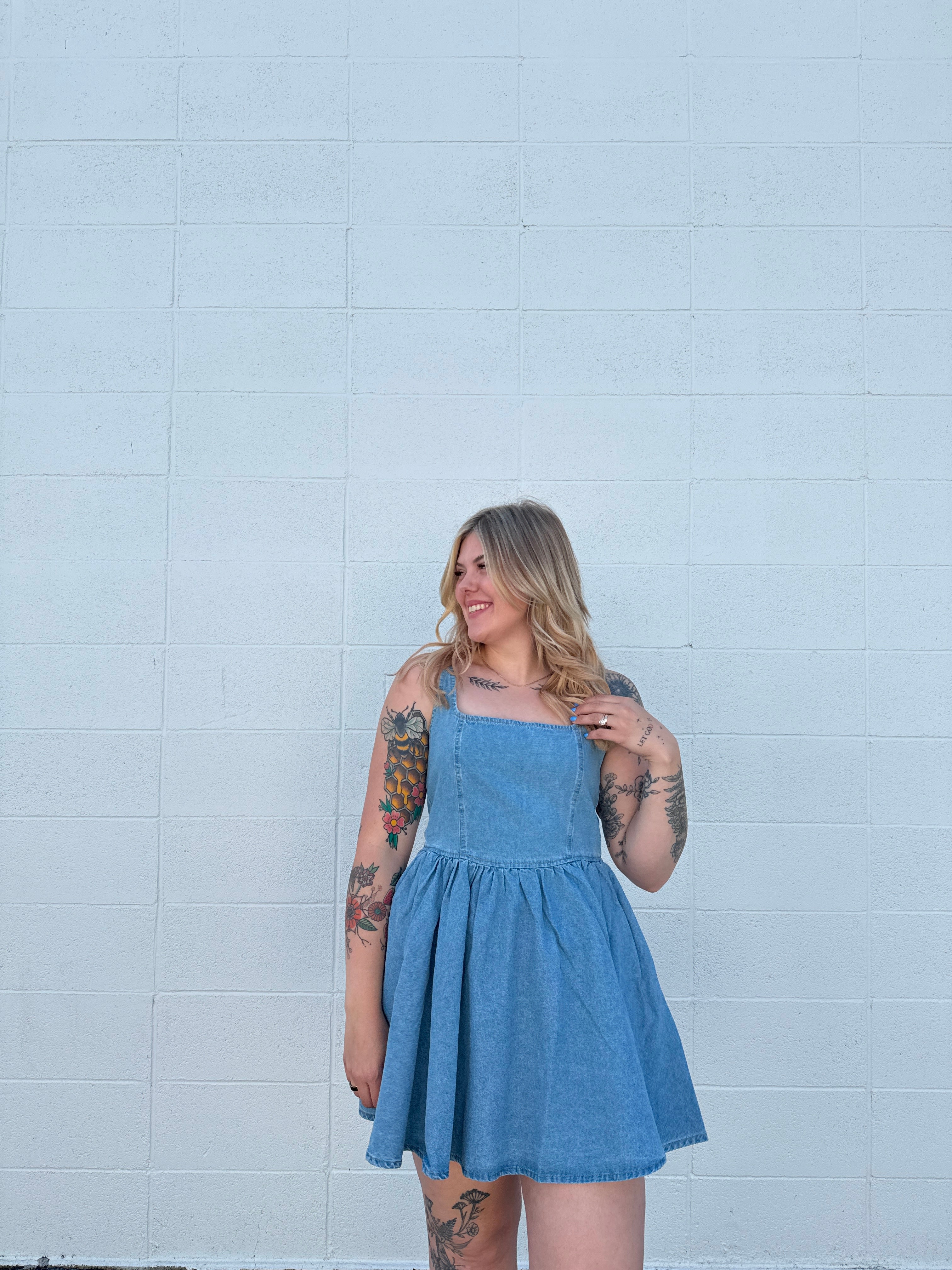 Concert Nights Denim Mini Dress