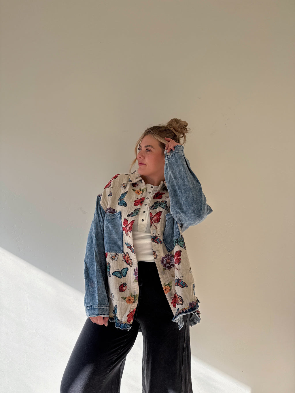 Butterfly Garden Quilted Jacket