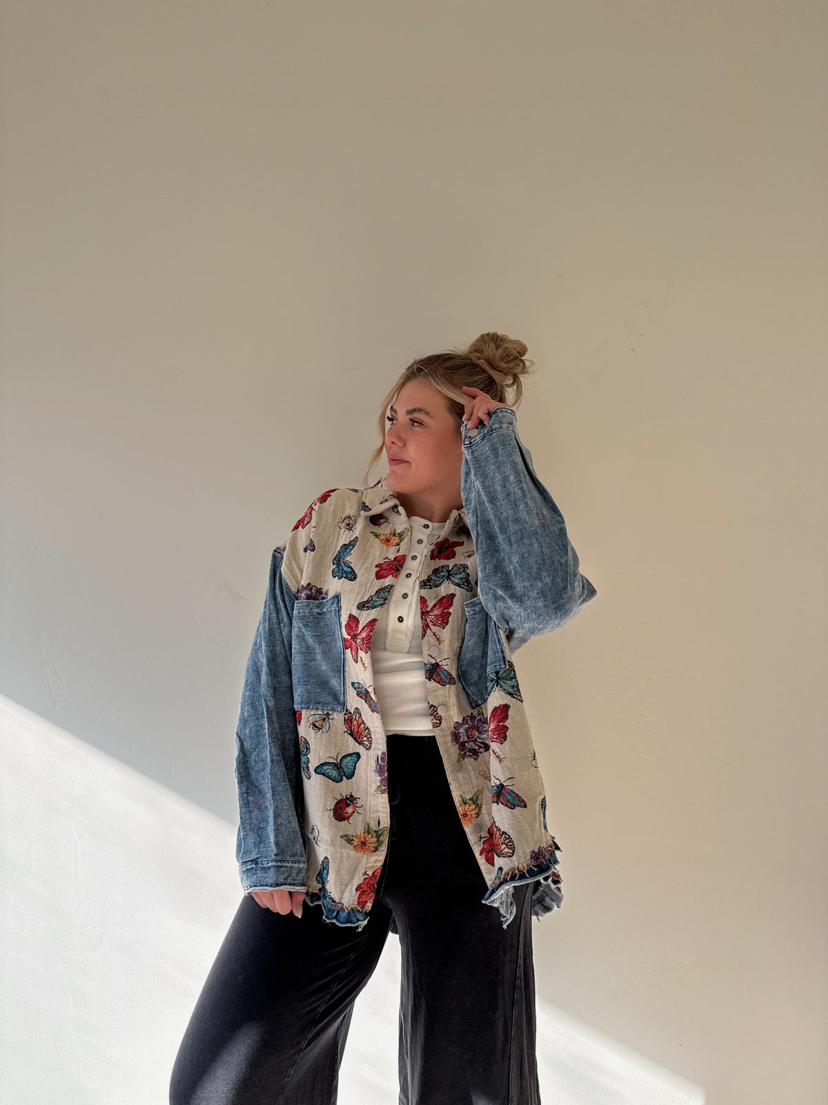 Butterfly Garden Quilted Jacket
