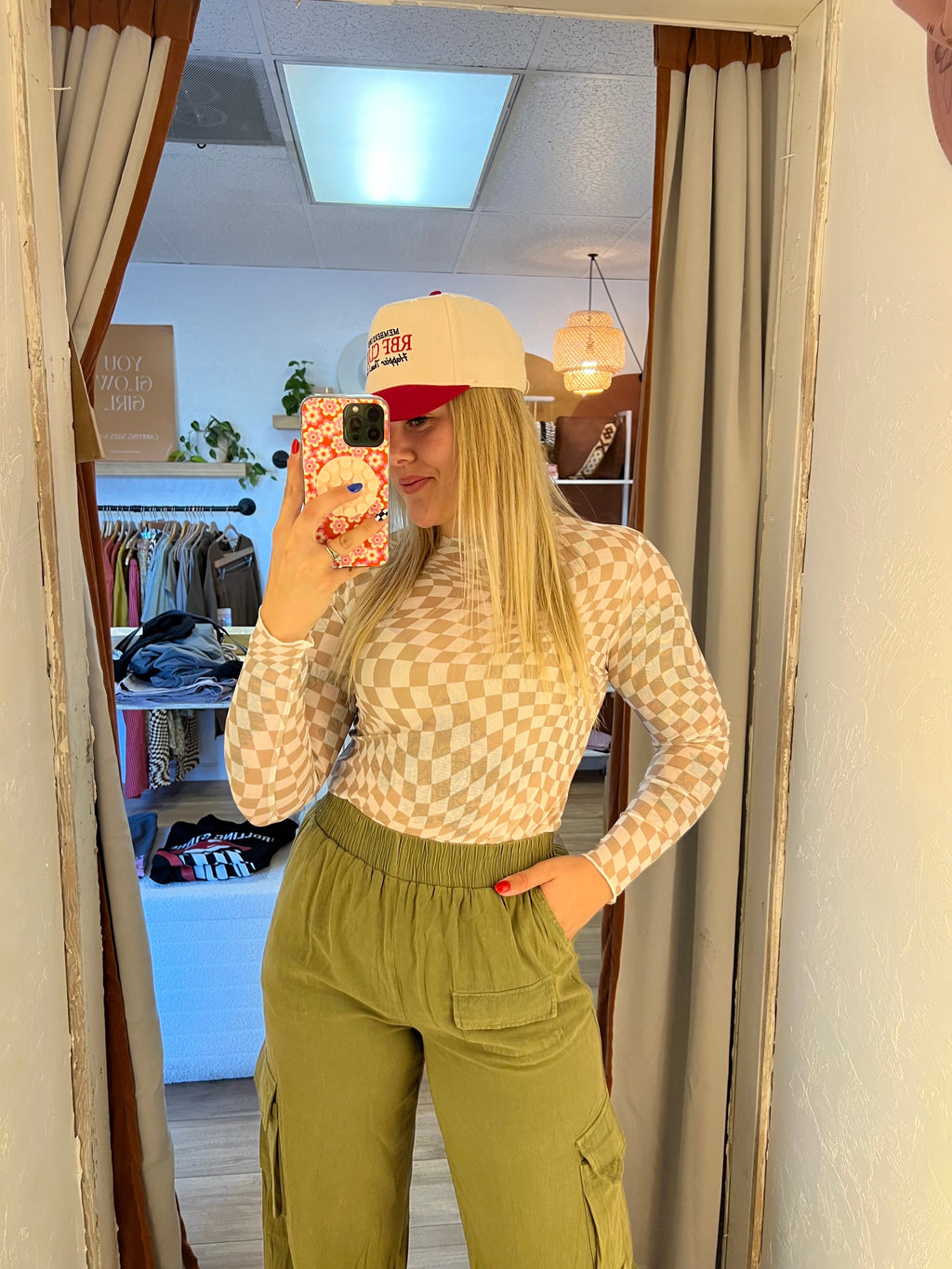 Checkered Layering Long Sleeves (Multiple Colors)