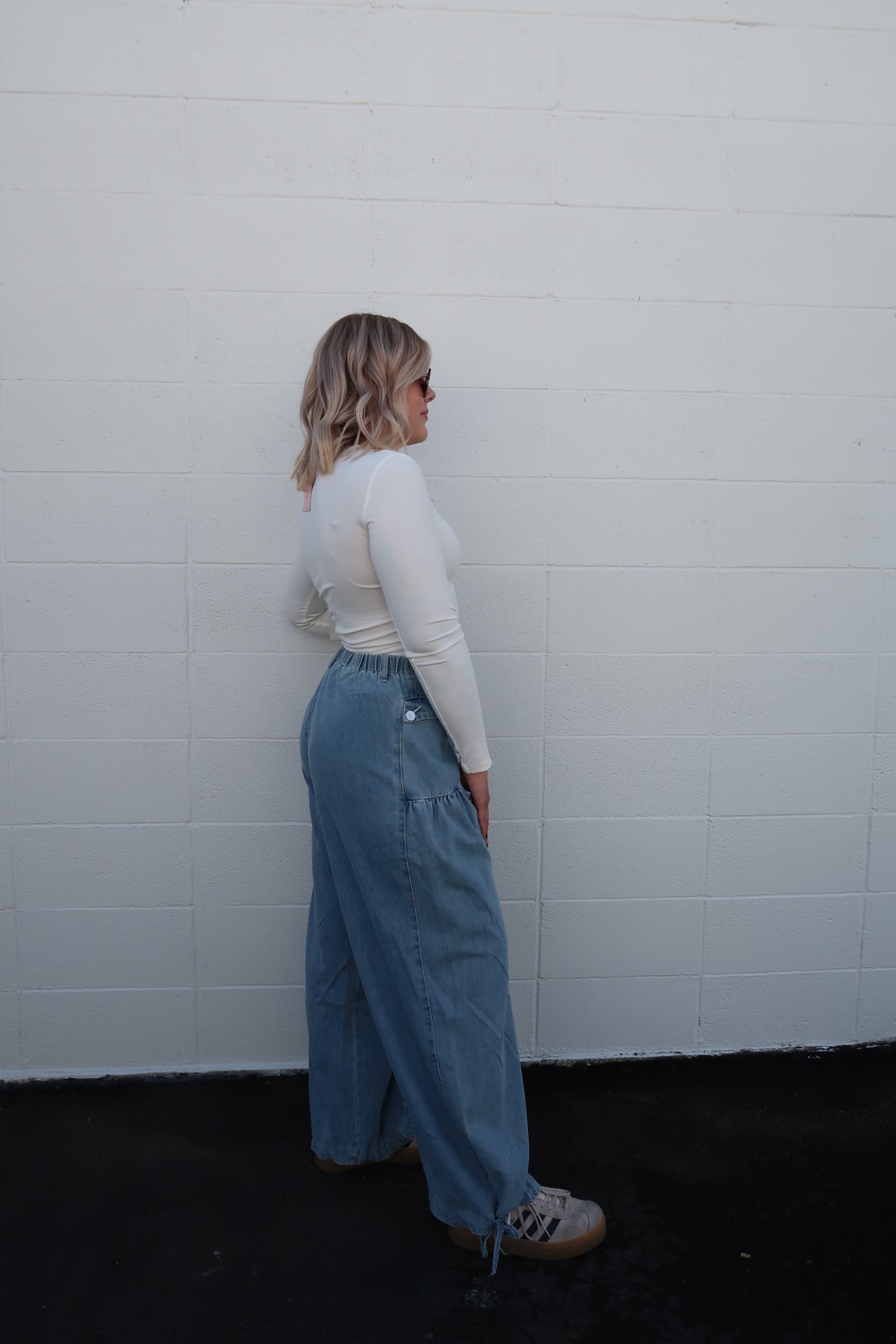 Ribbed Long Sleeve Tee (multiple colors)