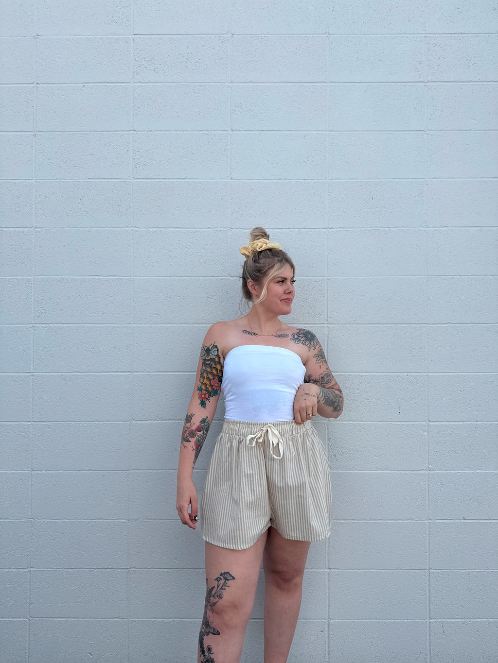 Cotton Tube Top W/ Built in Bra (Multiple colors)